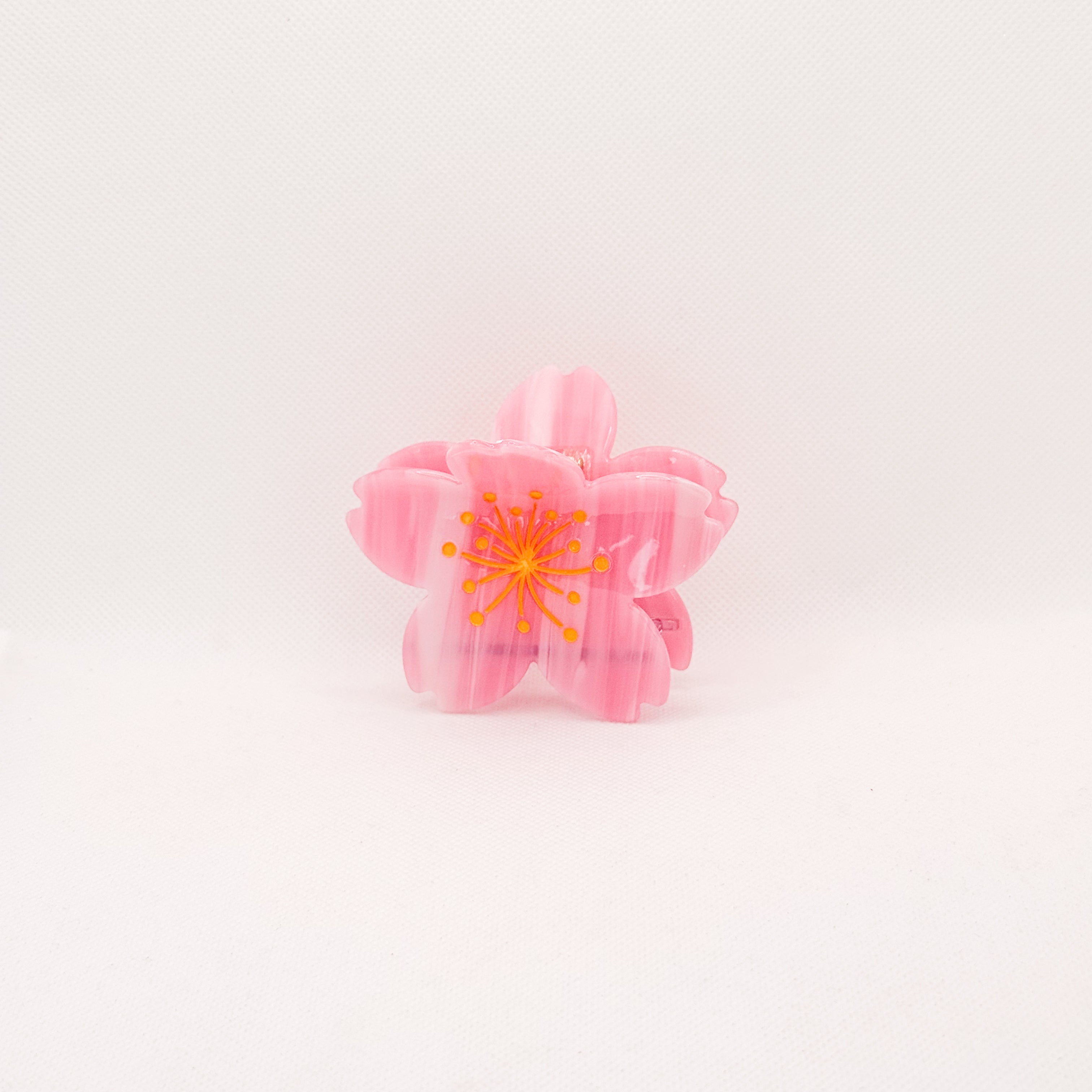 pink sakura hair claw