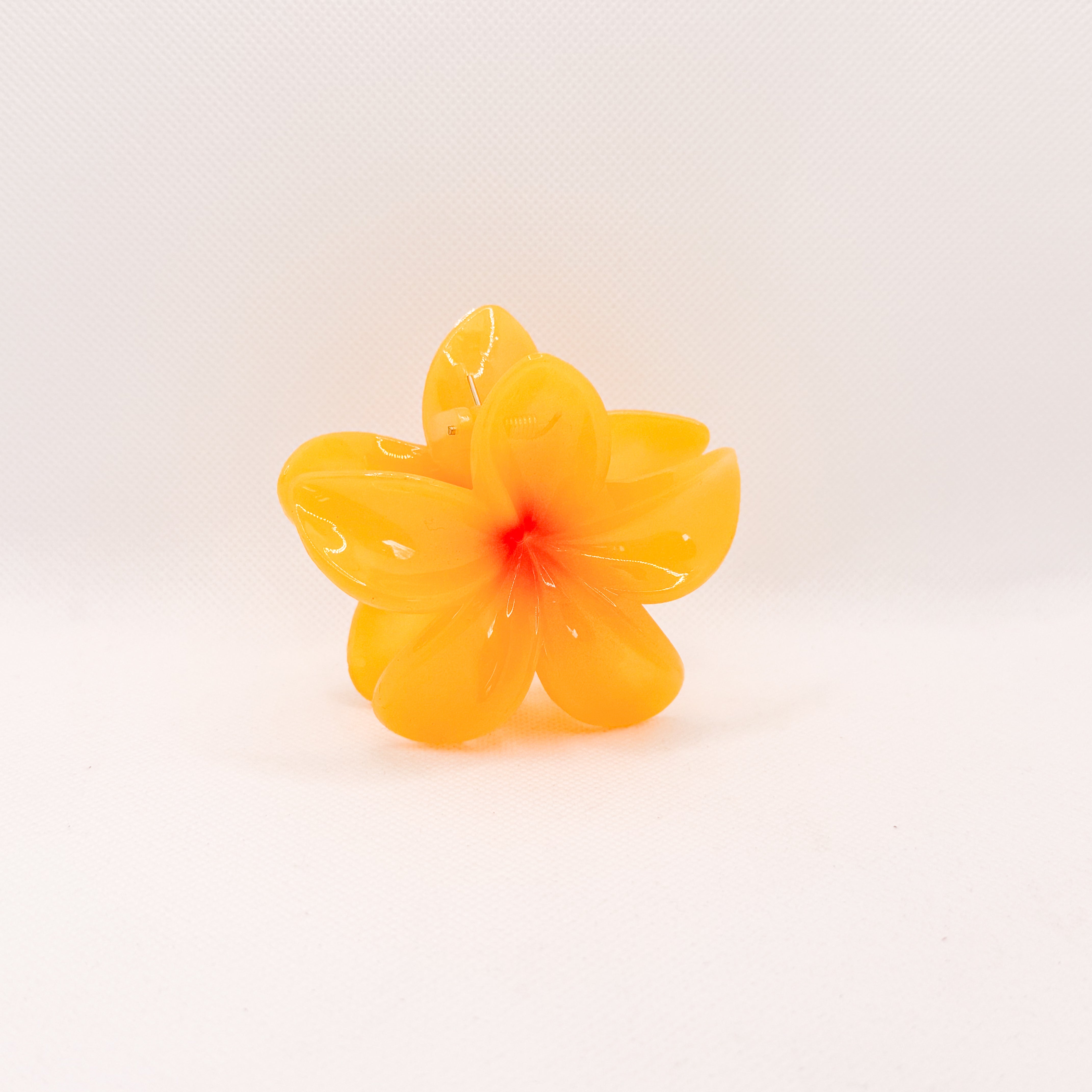mango plumeria hair clip