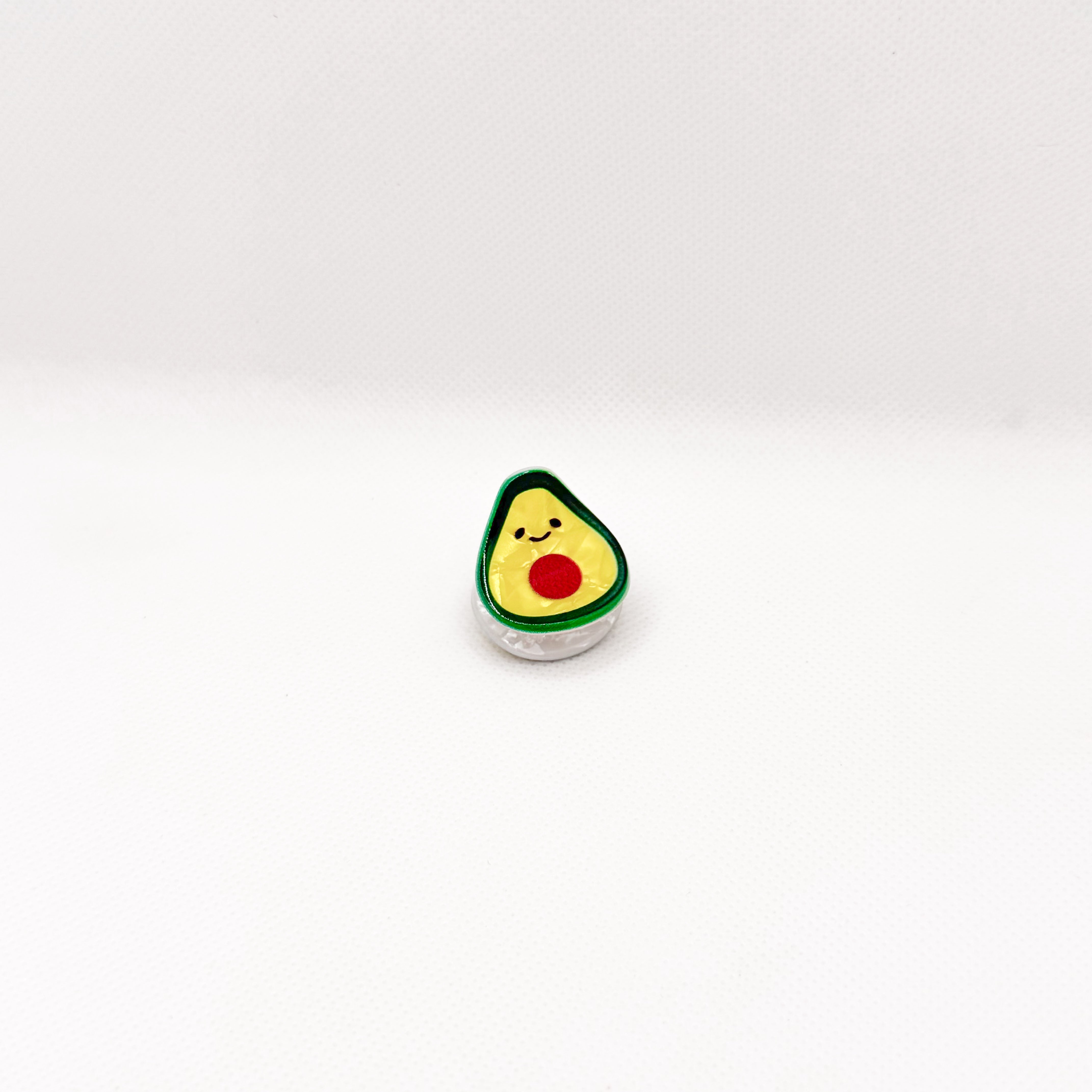 mini avocado hair clip