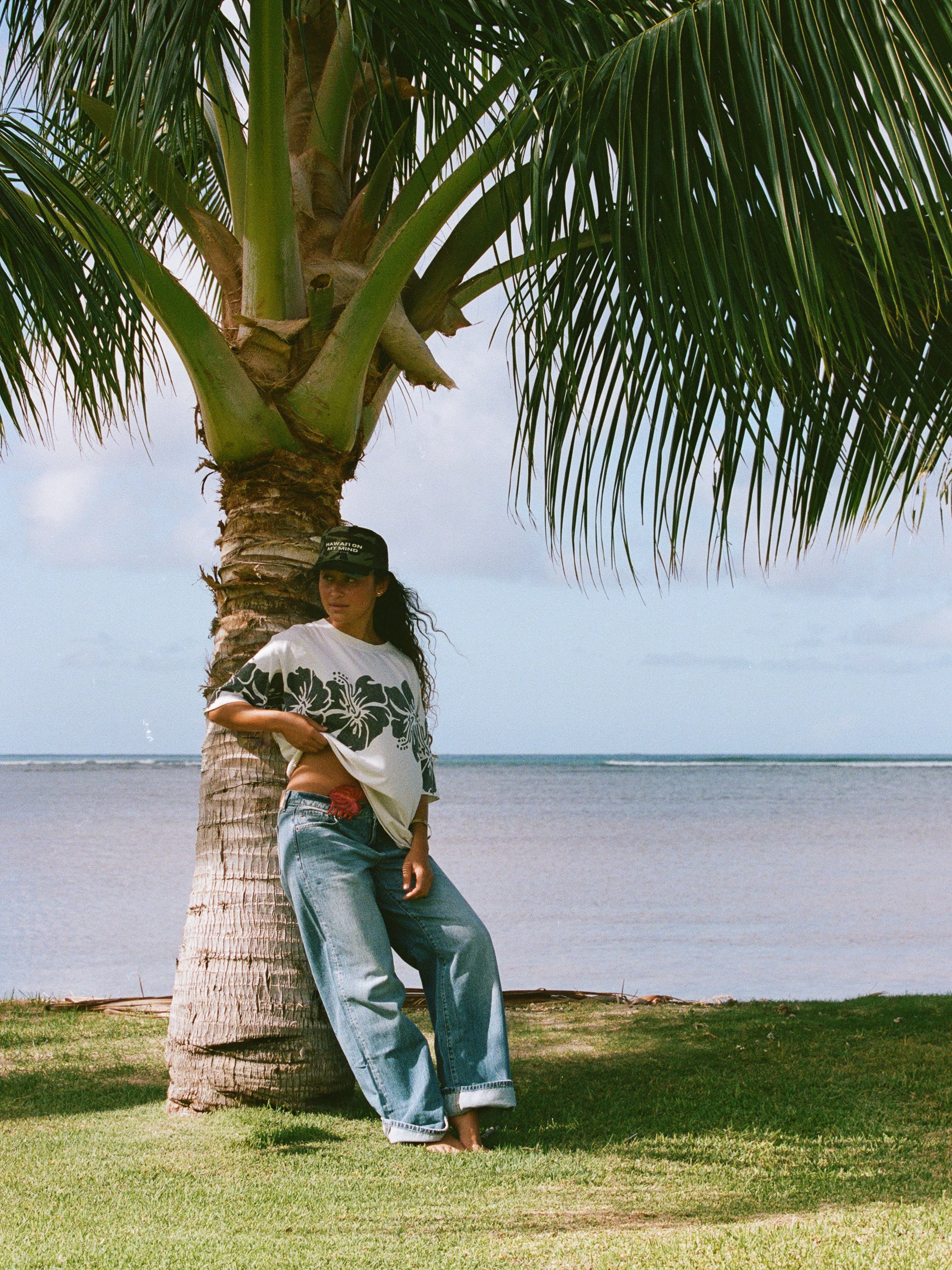 HAWAI’I ON MY MIND full camo trucker hat