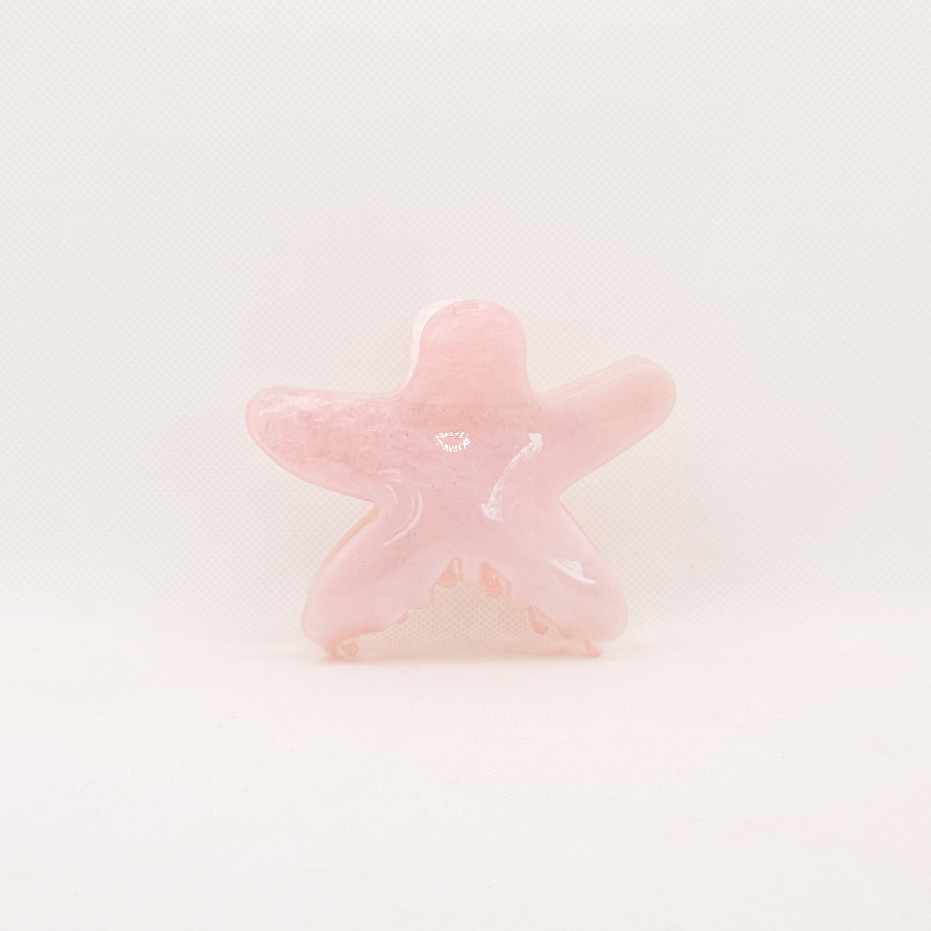 pink bubble starfish hair claw
