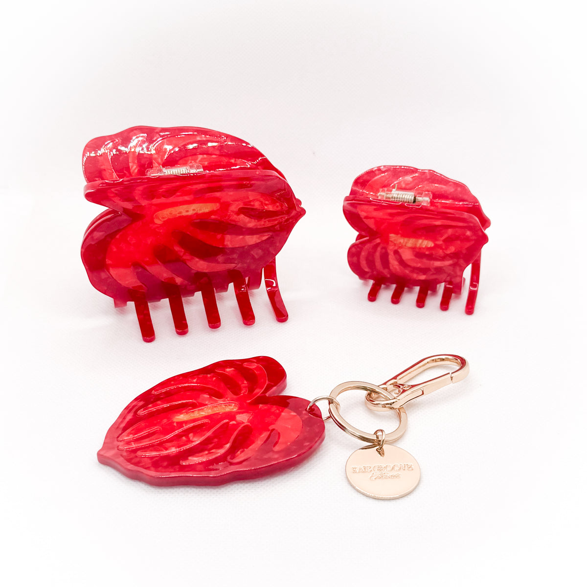 red anthurium three-piece gift set
