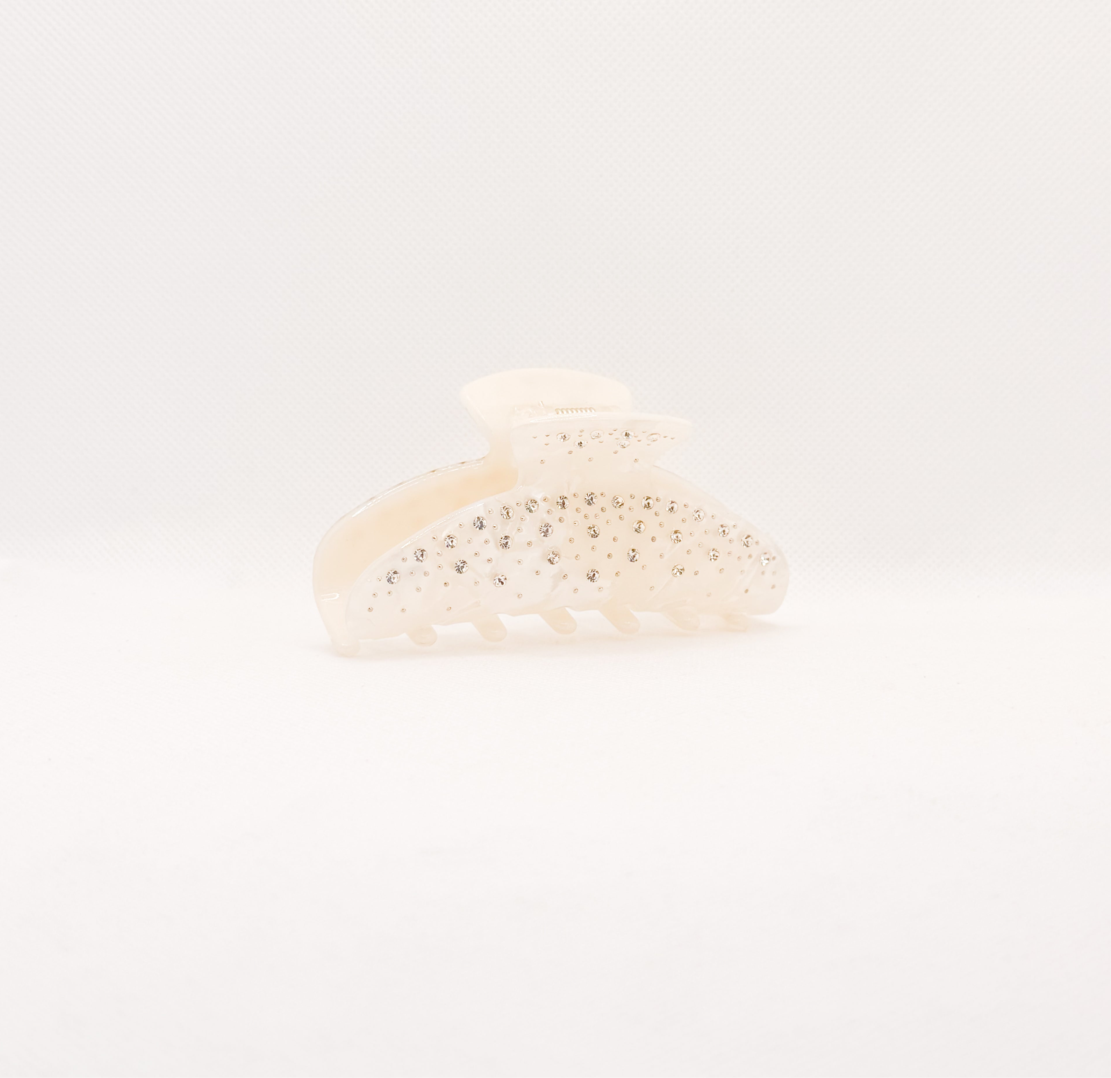 pearly white sparkle hair claw