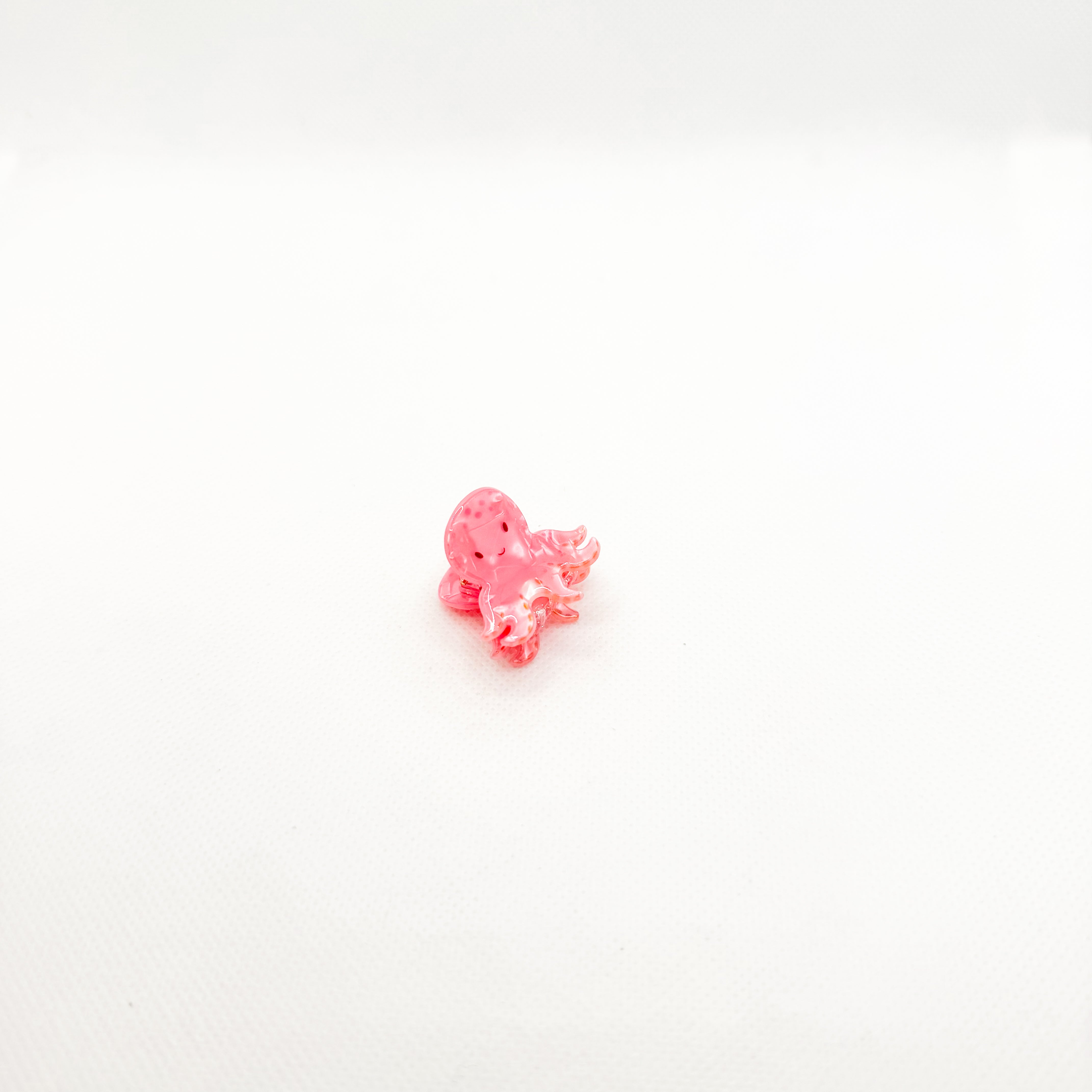 mini pink octopus hair clip