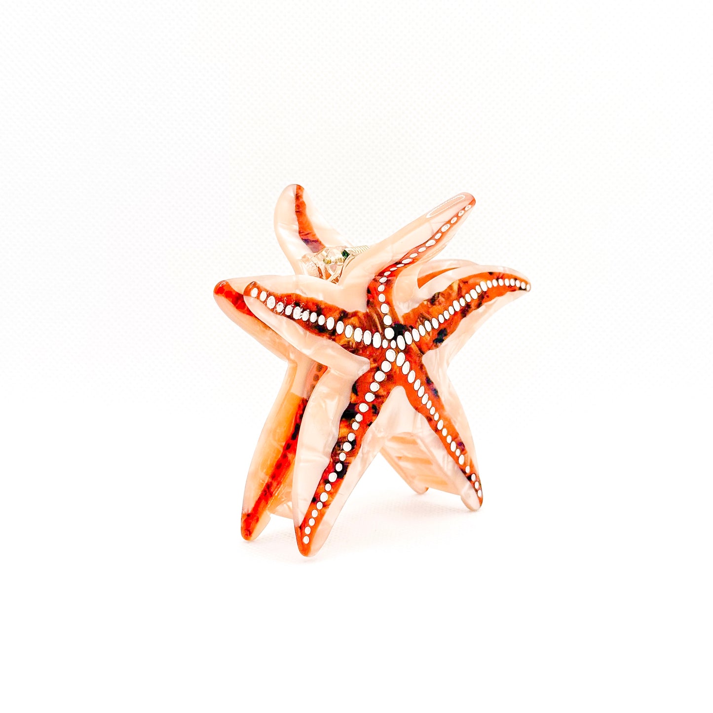 brown starfish hair clip
