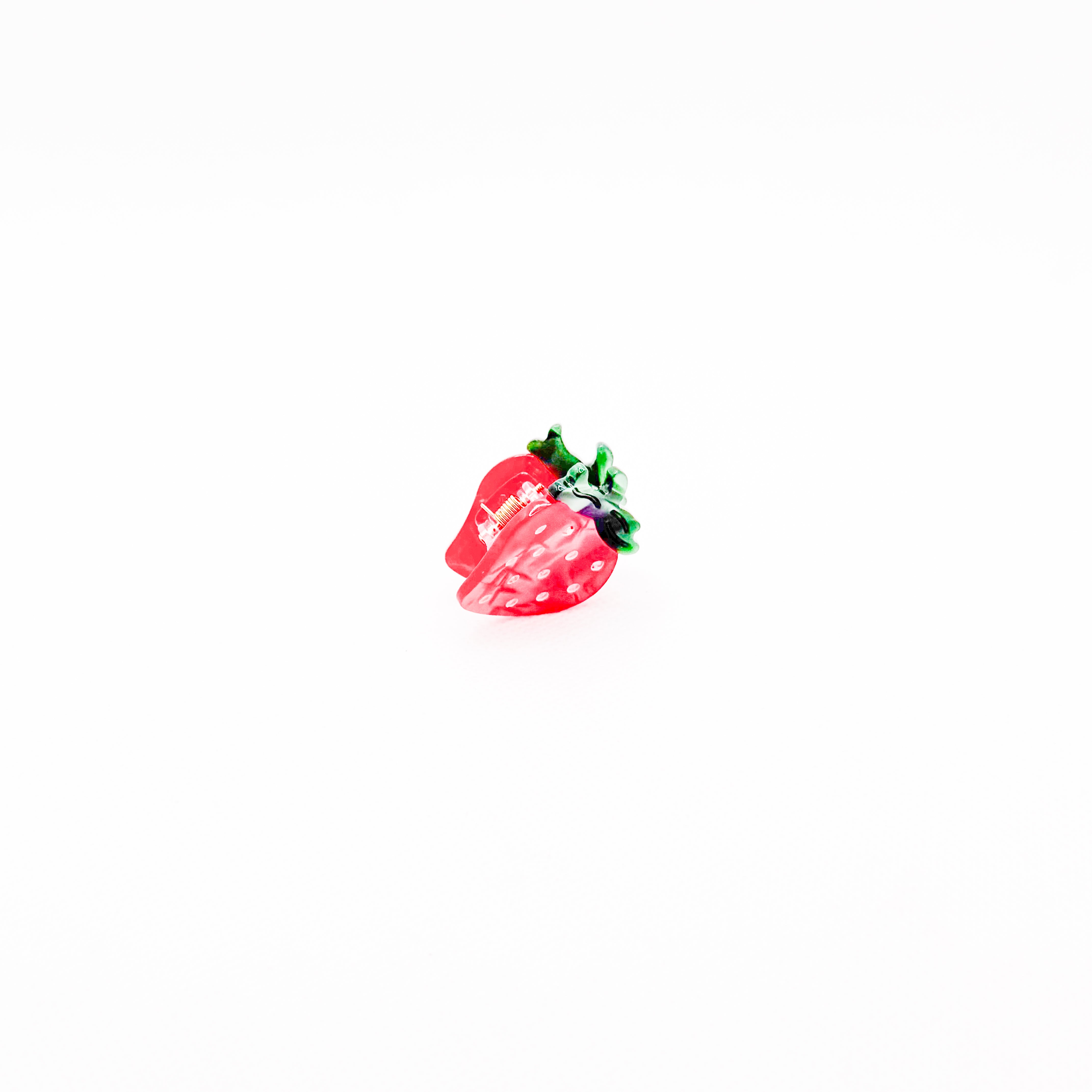 mini strawberry hair clip