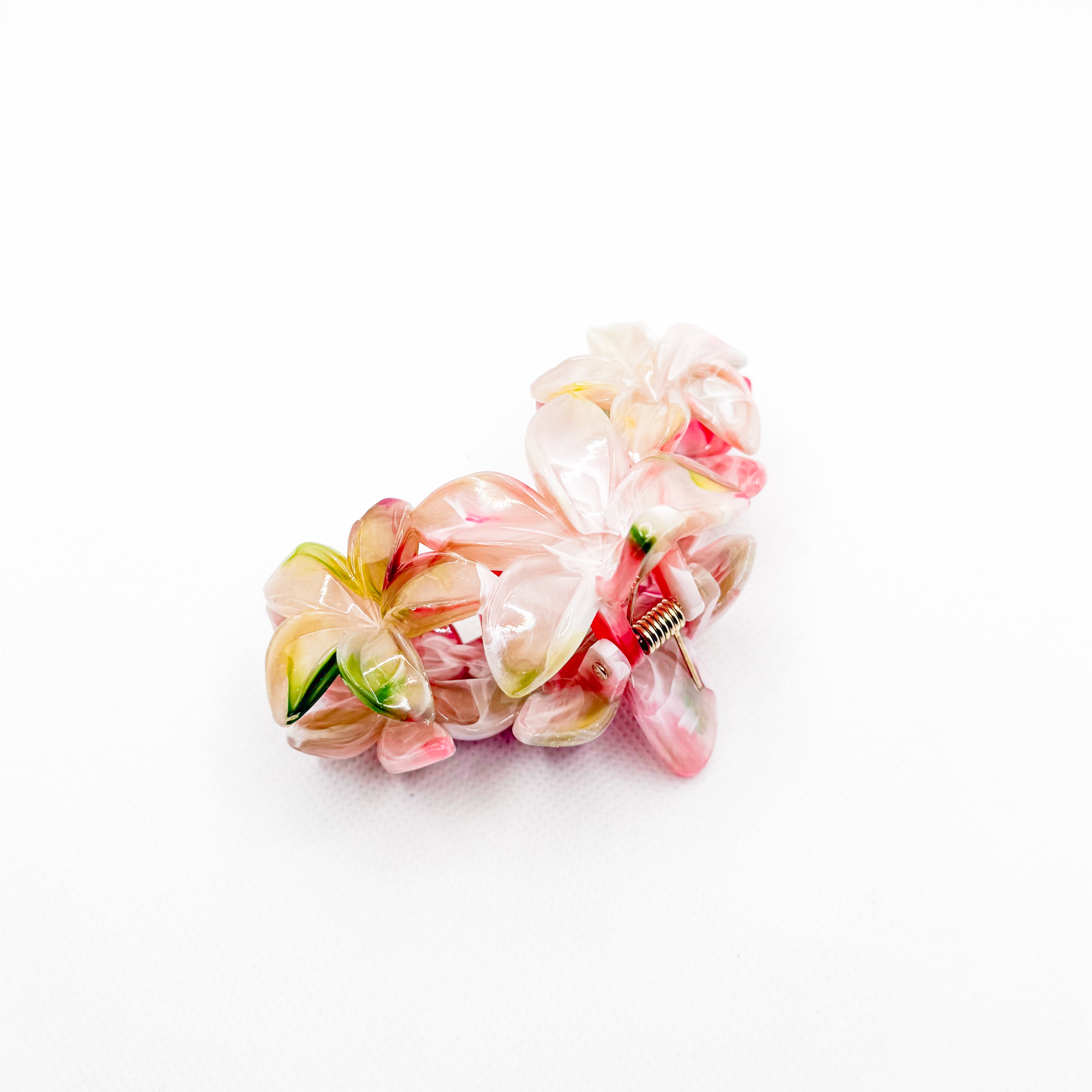 midi multicolor triple plumeria hair clip