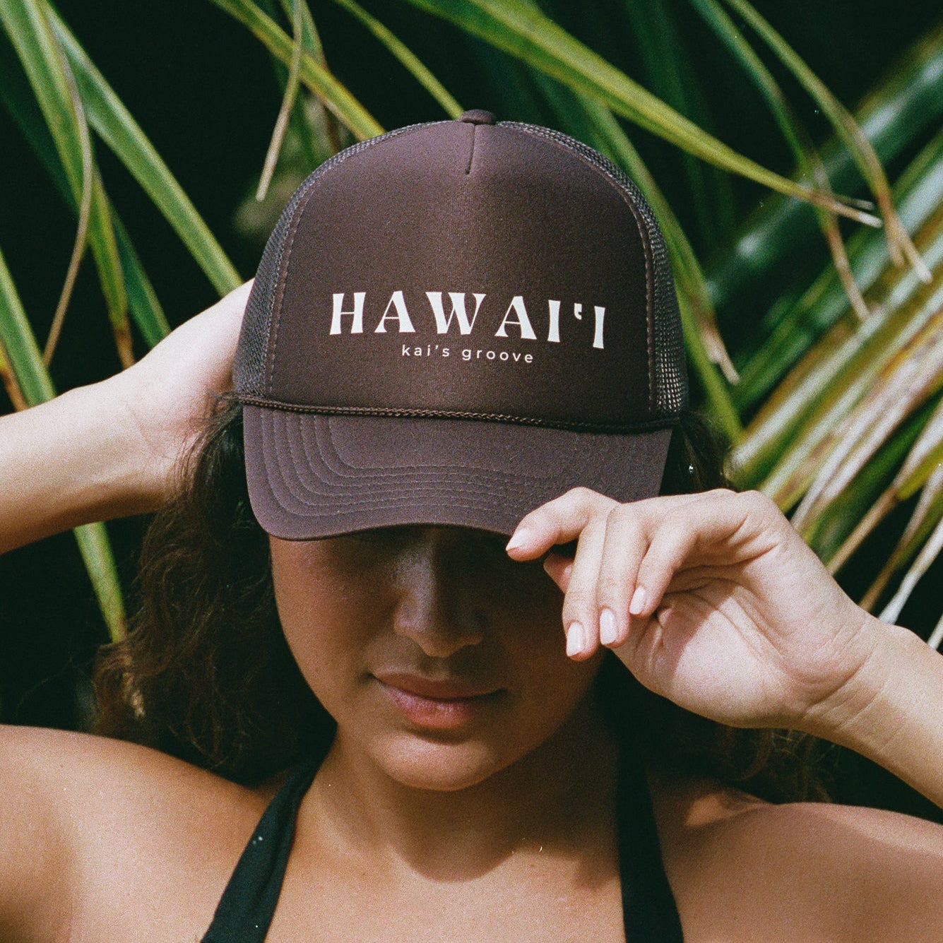HAWAI’I brown trucker hat