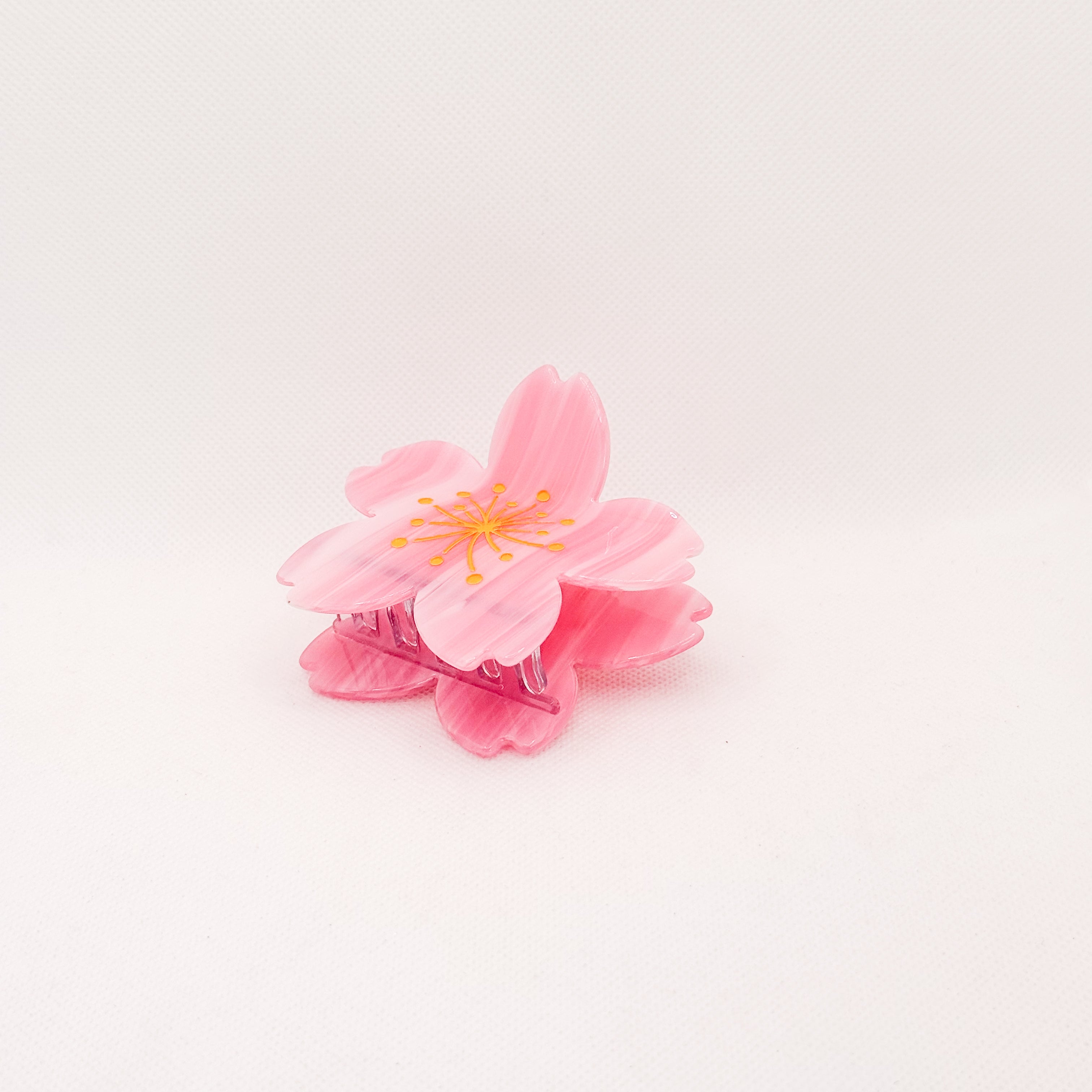 pink sakura hair claw