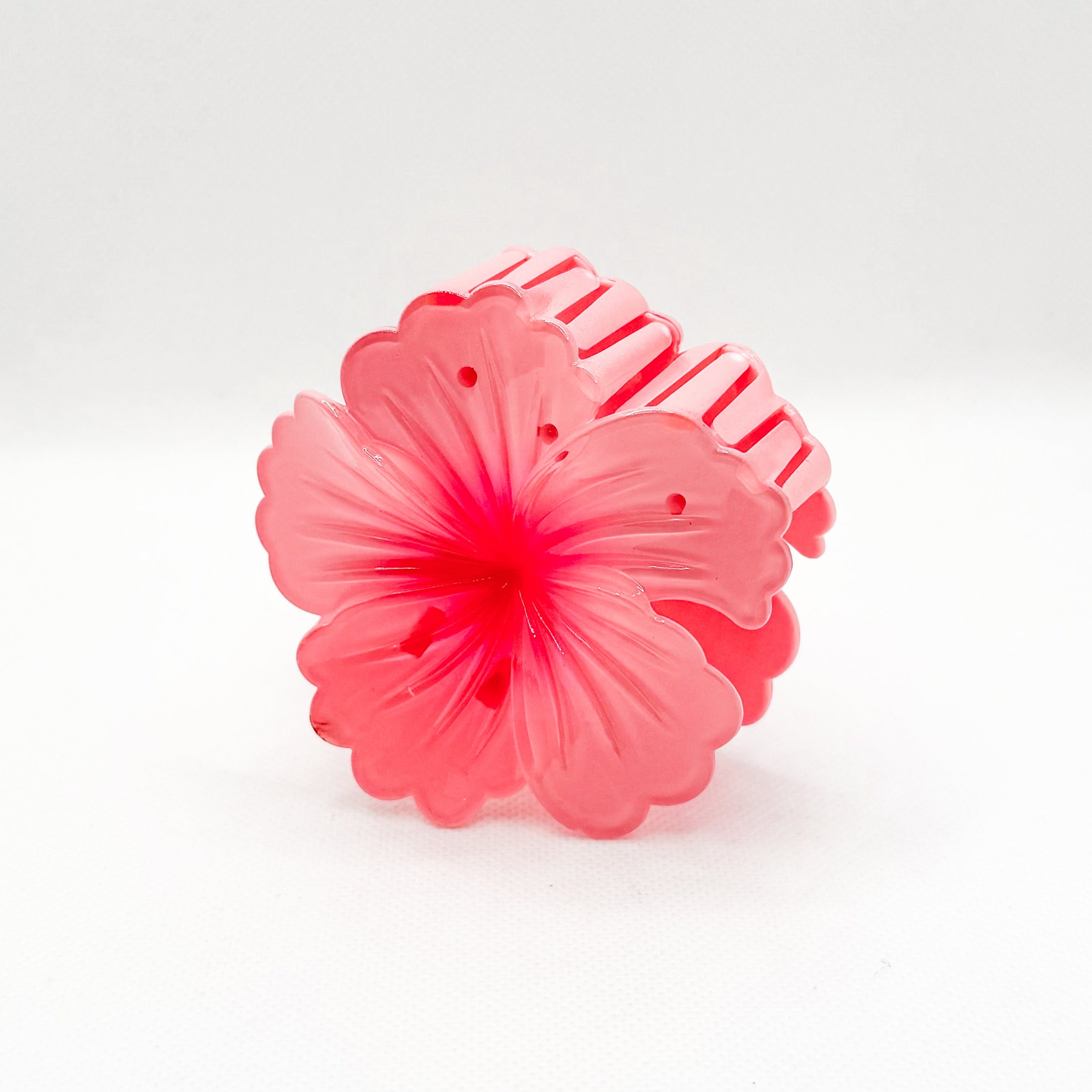 pink hibiscus hair claw