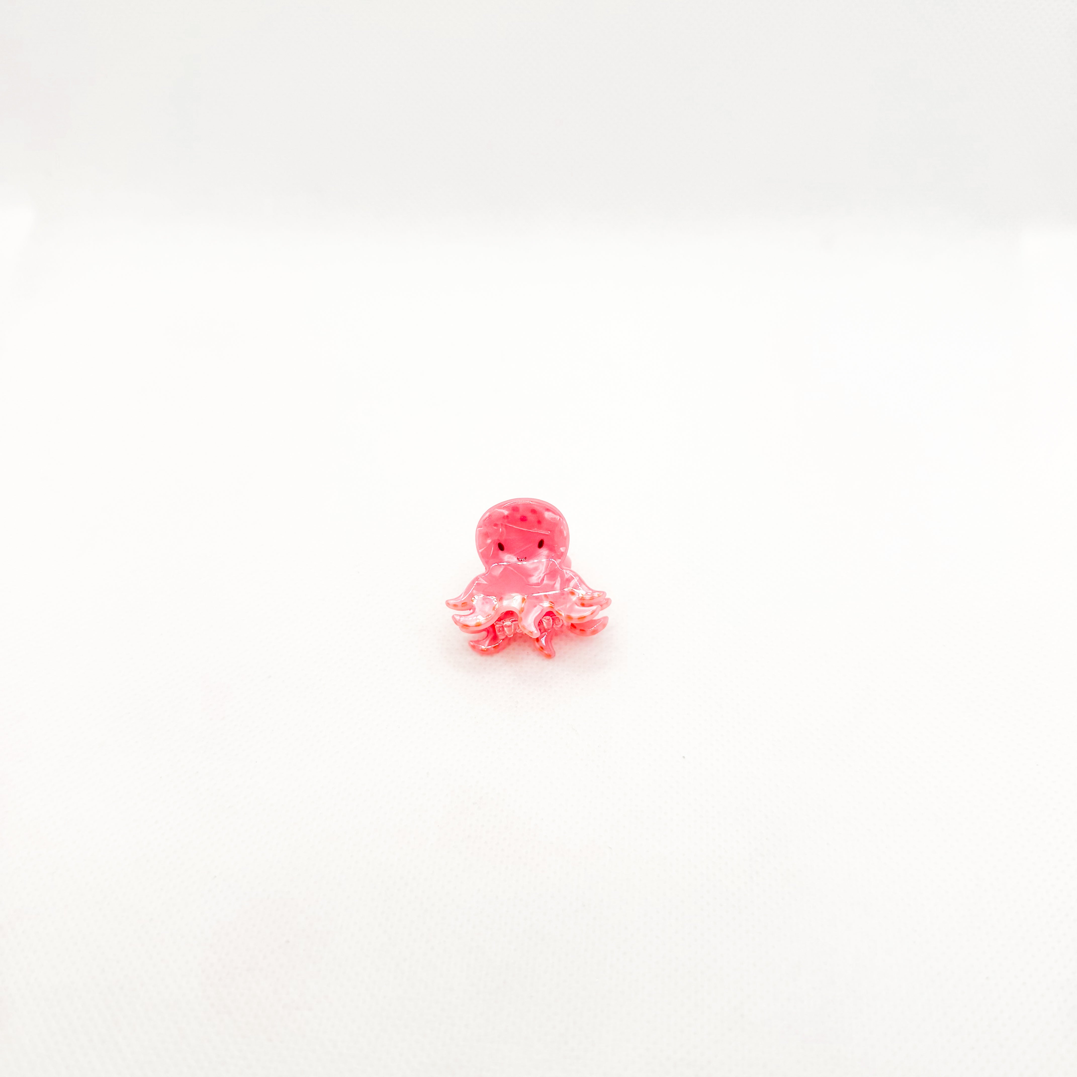 mini pink octopus hair clip