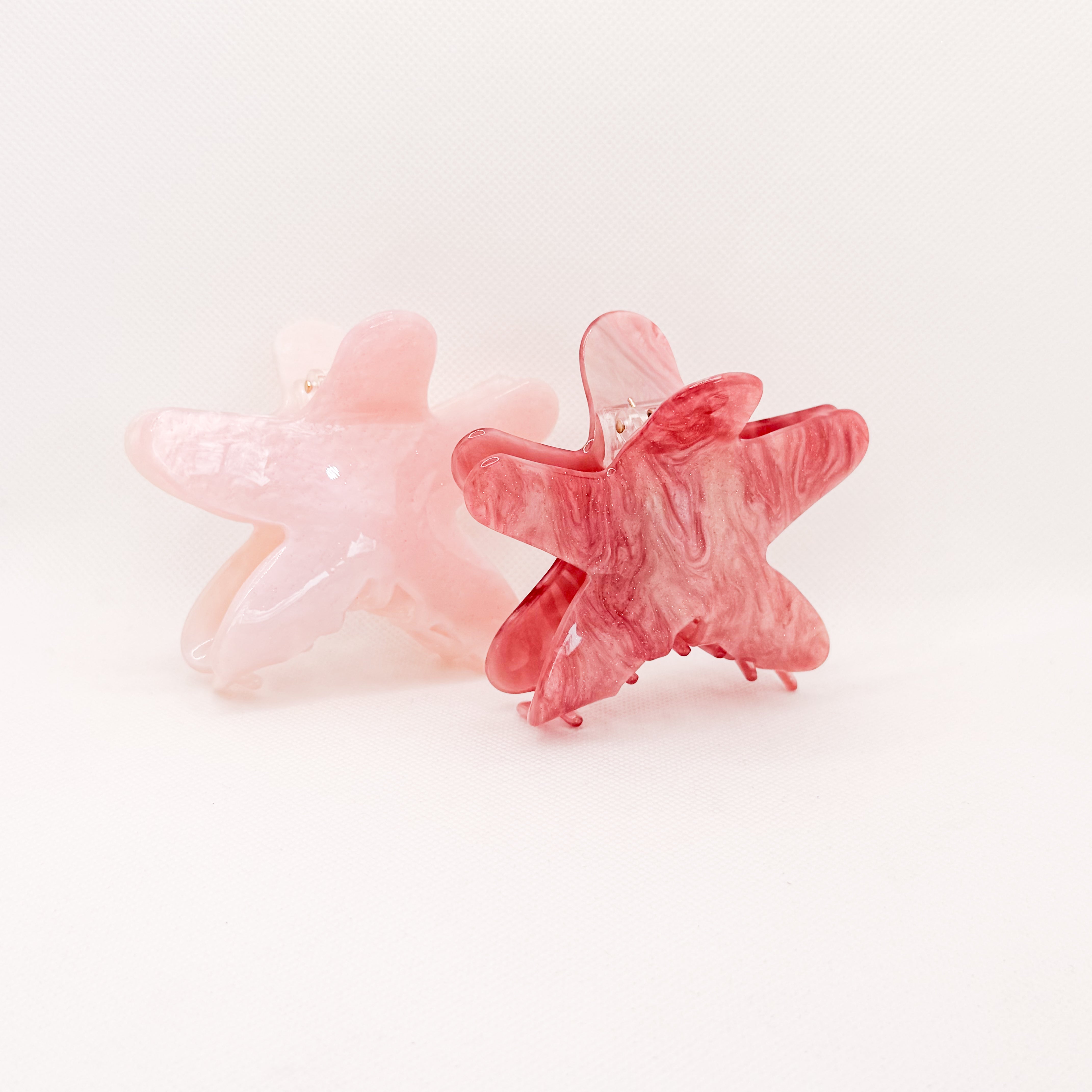 purple bubble starfish hair claw