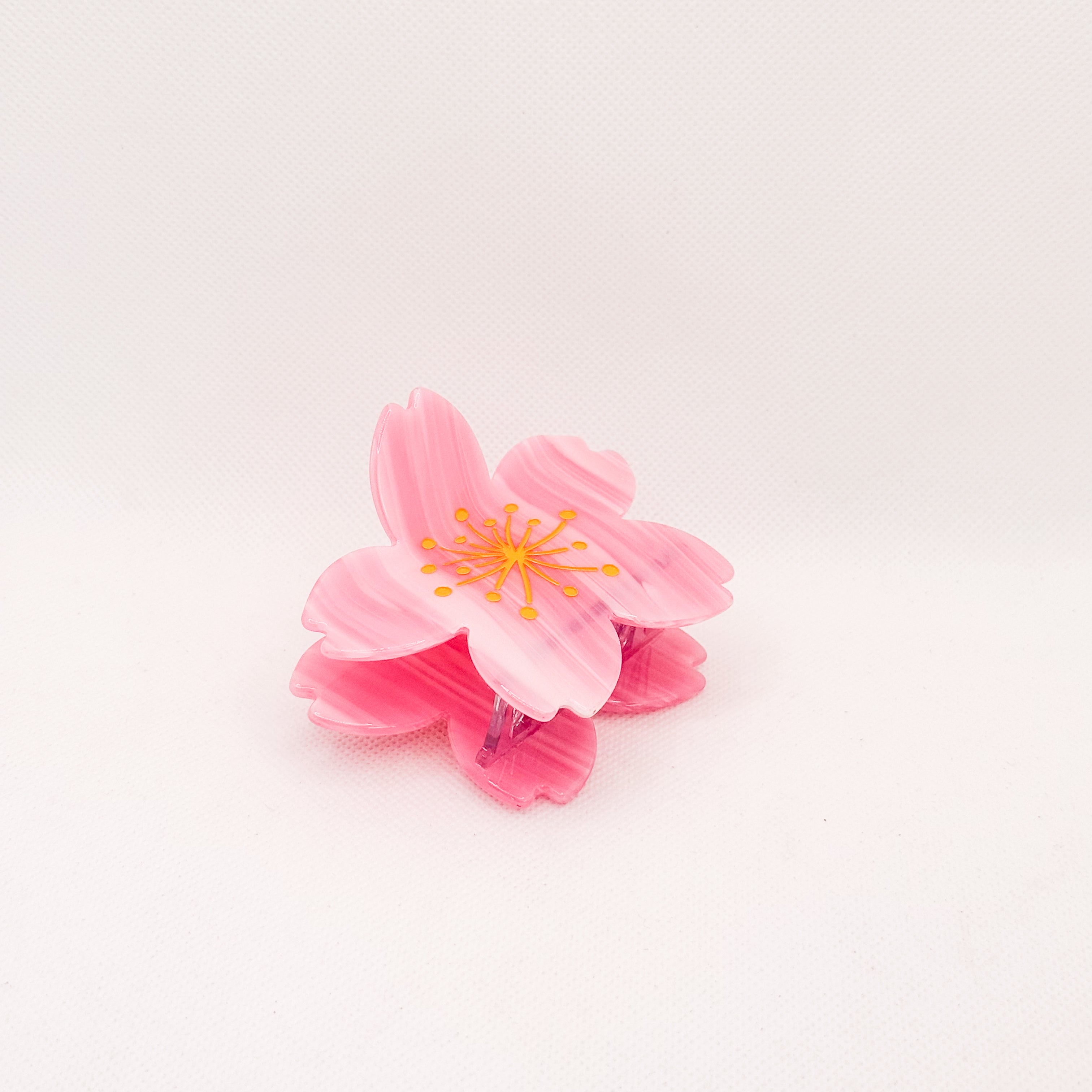 pink sakura hair claw