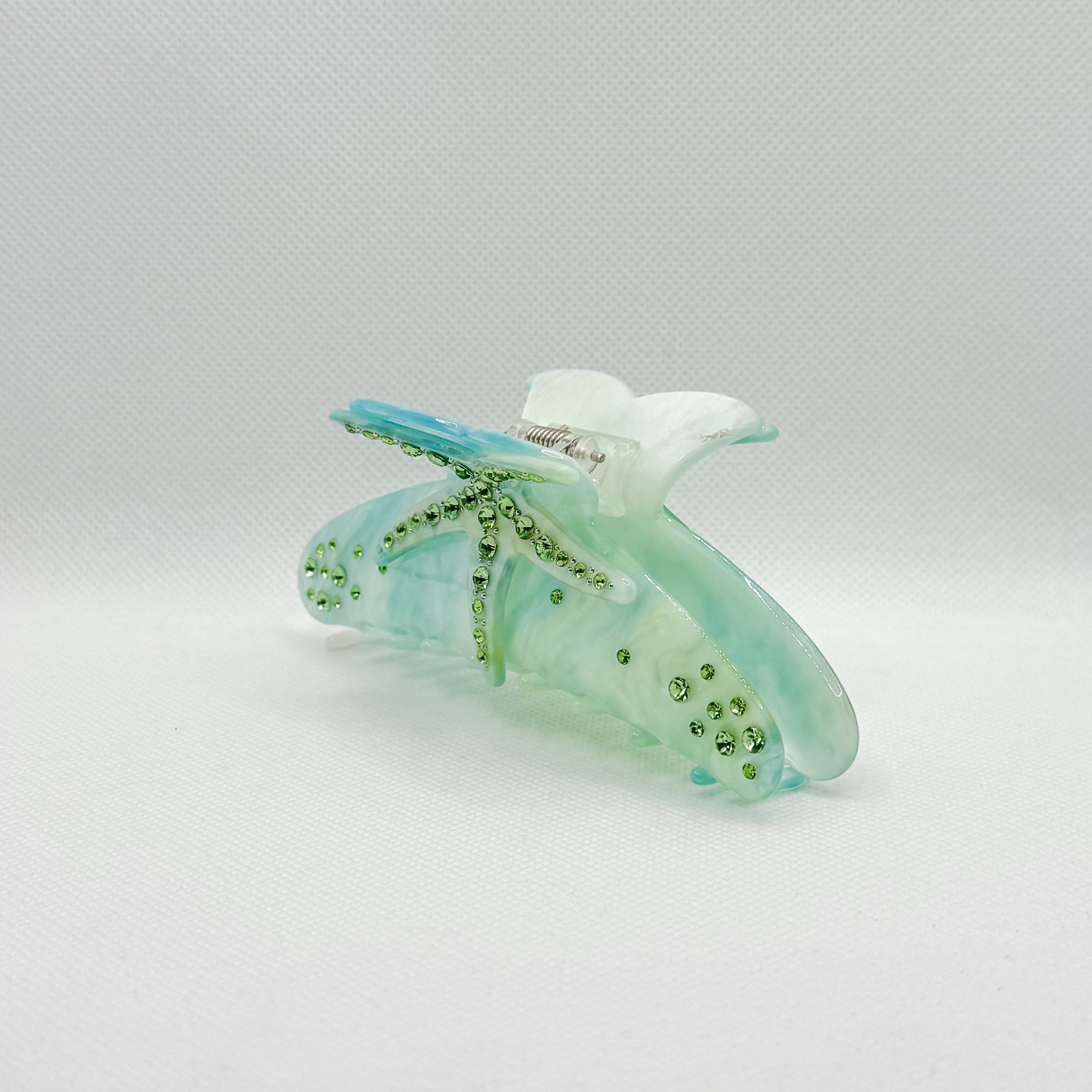 ocean blue starfish hair clip