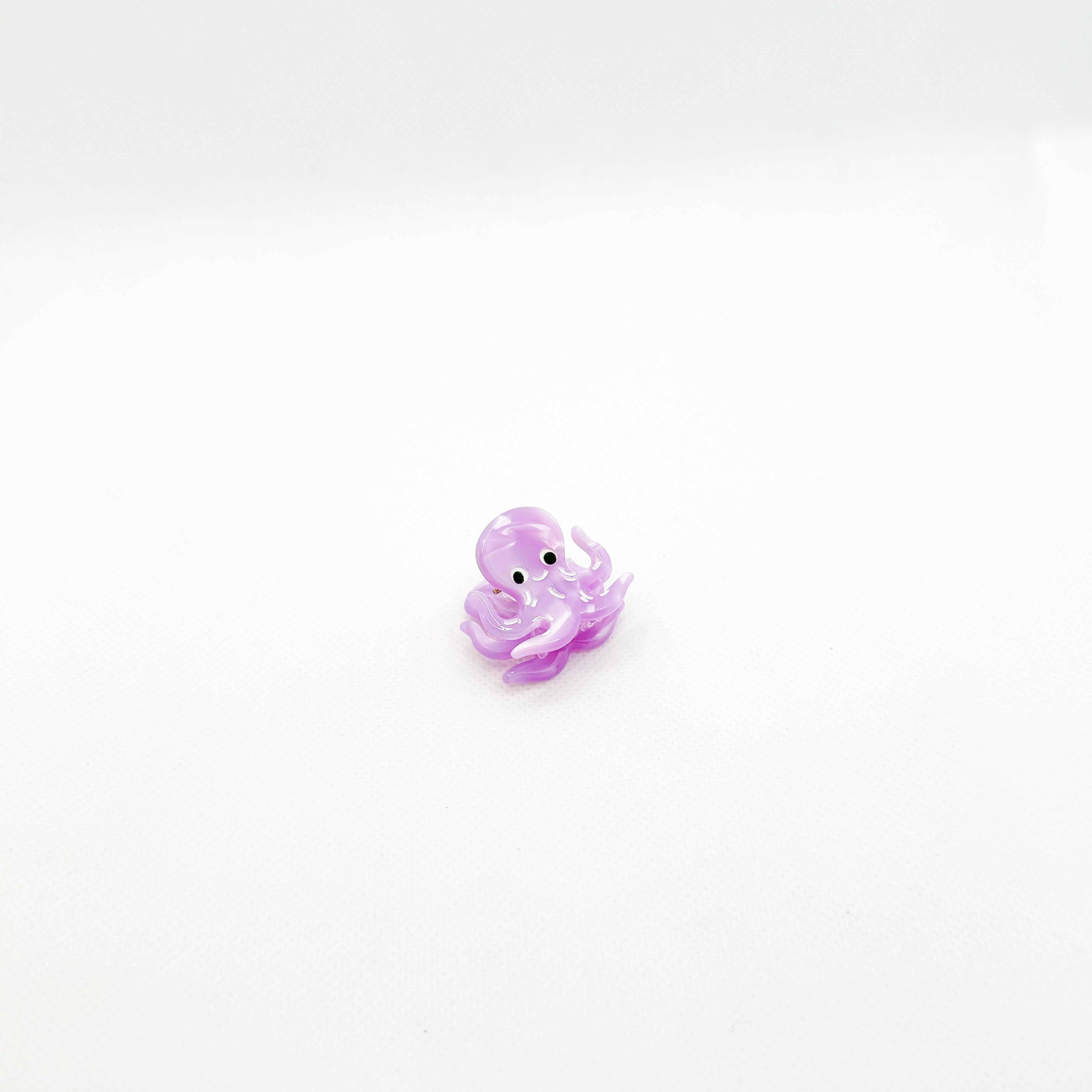 mini purple octopus hair clip
