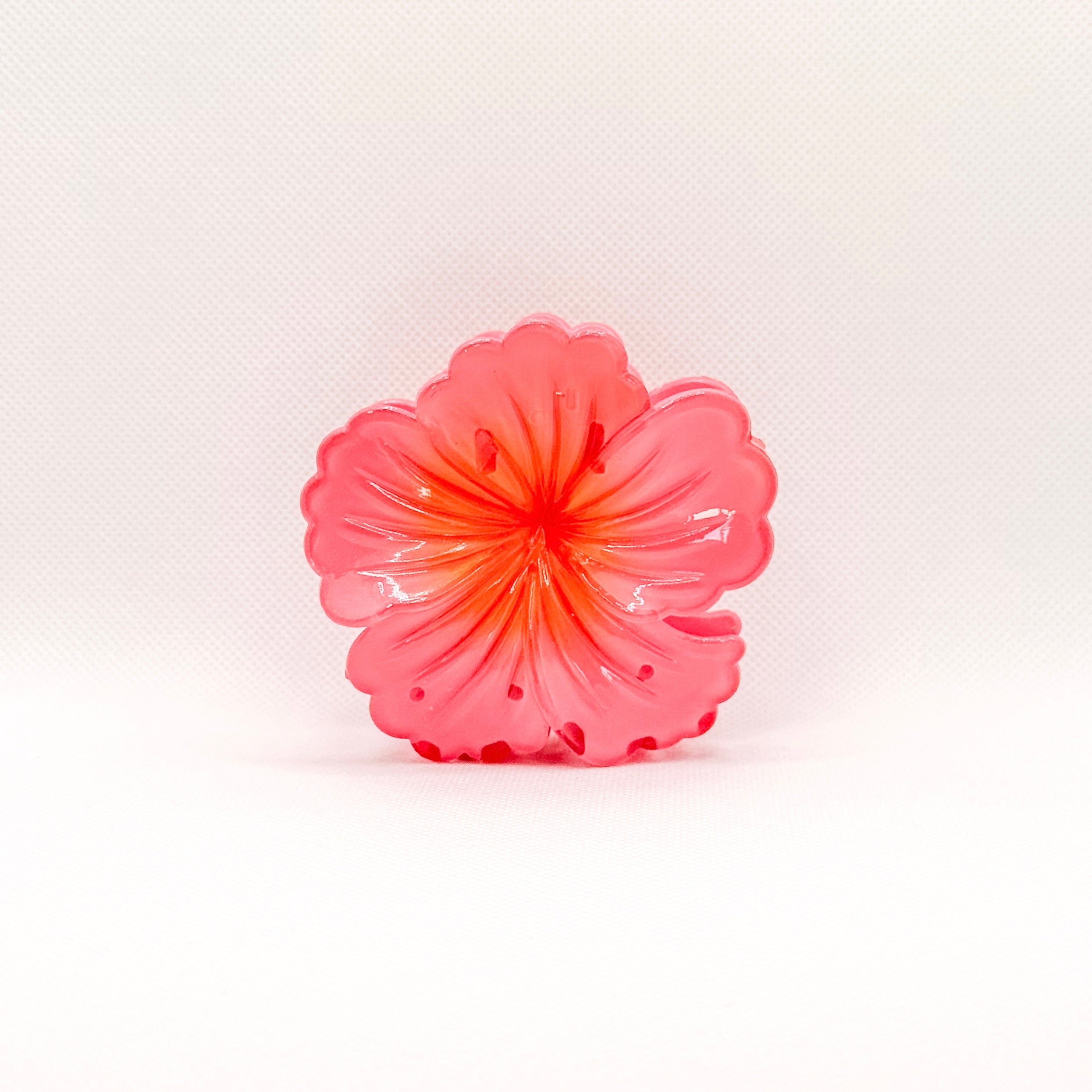 blush hibiscus hair clip