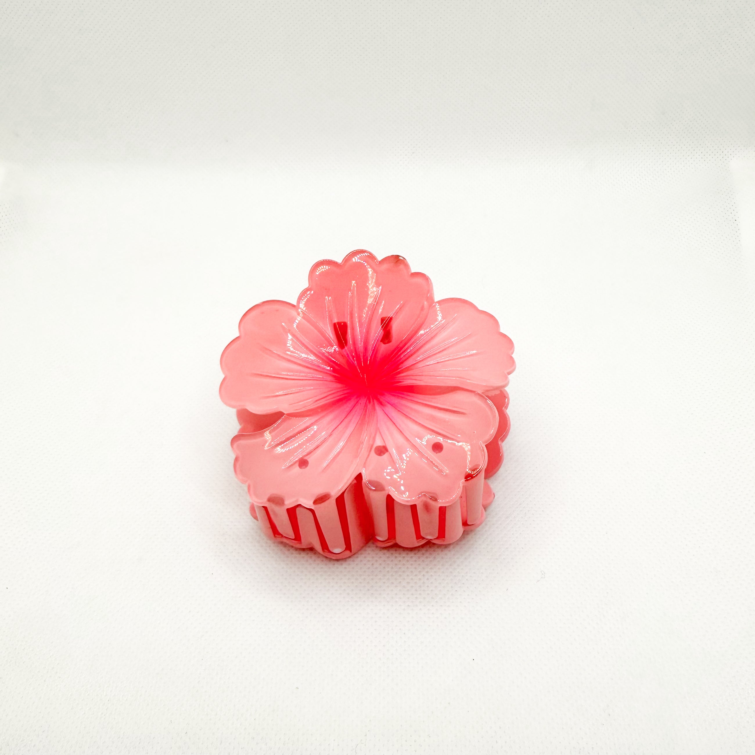 pink hibiscus hair claw