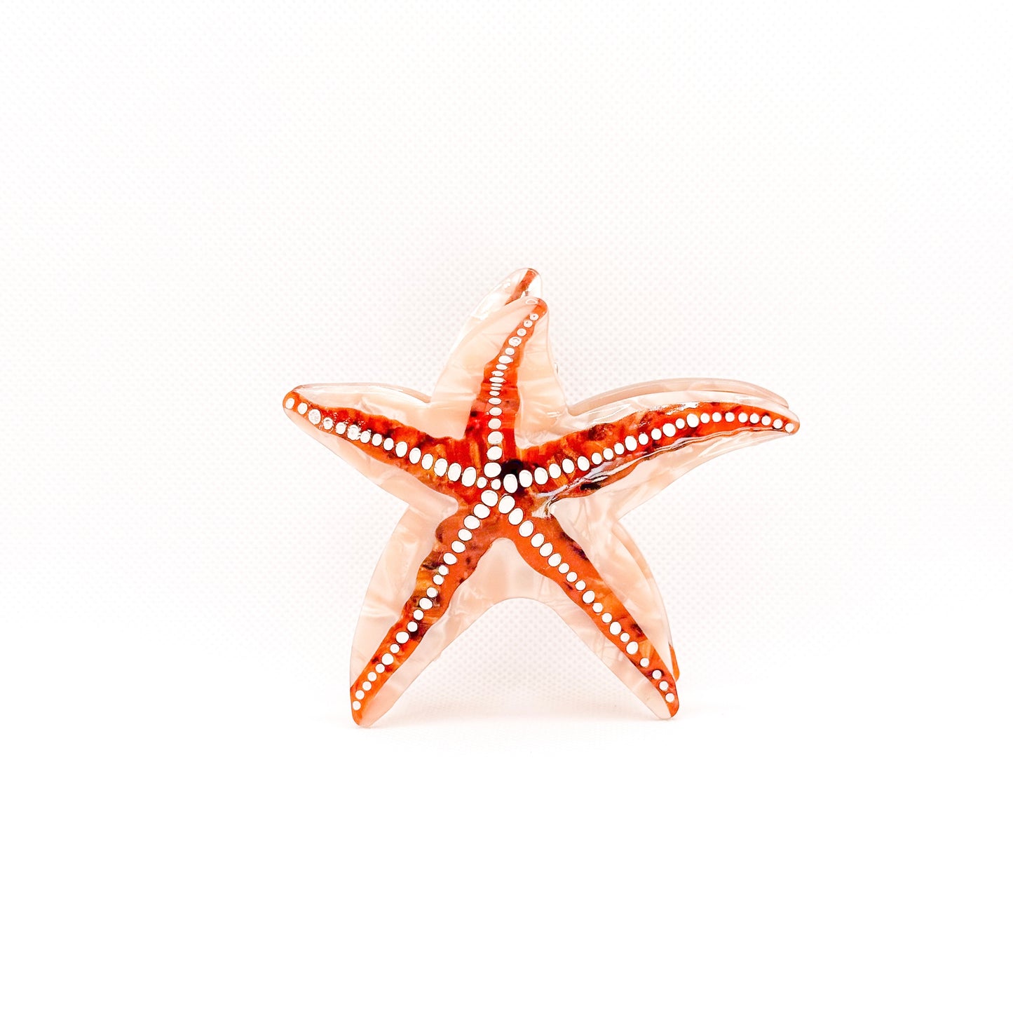 brown starfish hair clip