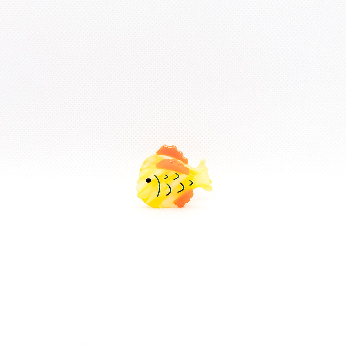 mini yellow fish hair clip