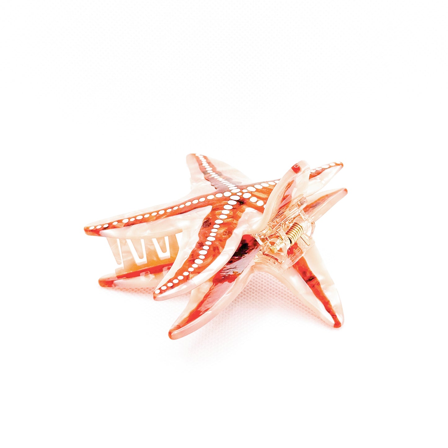 brown starfish hair clip