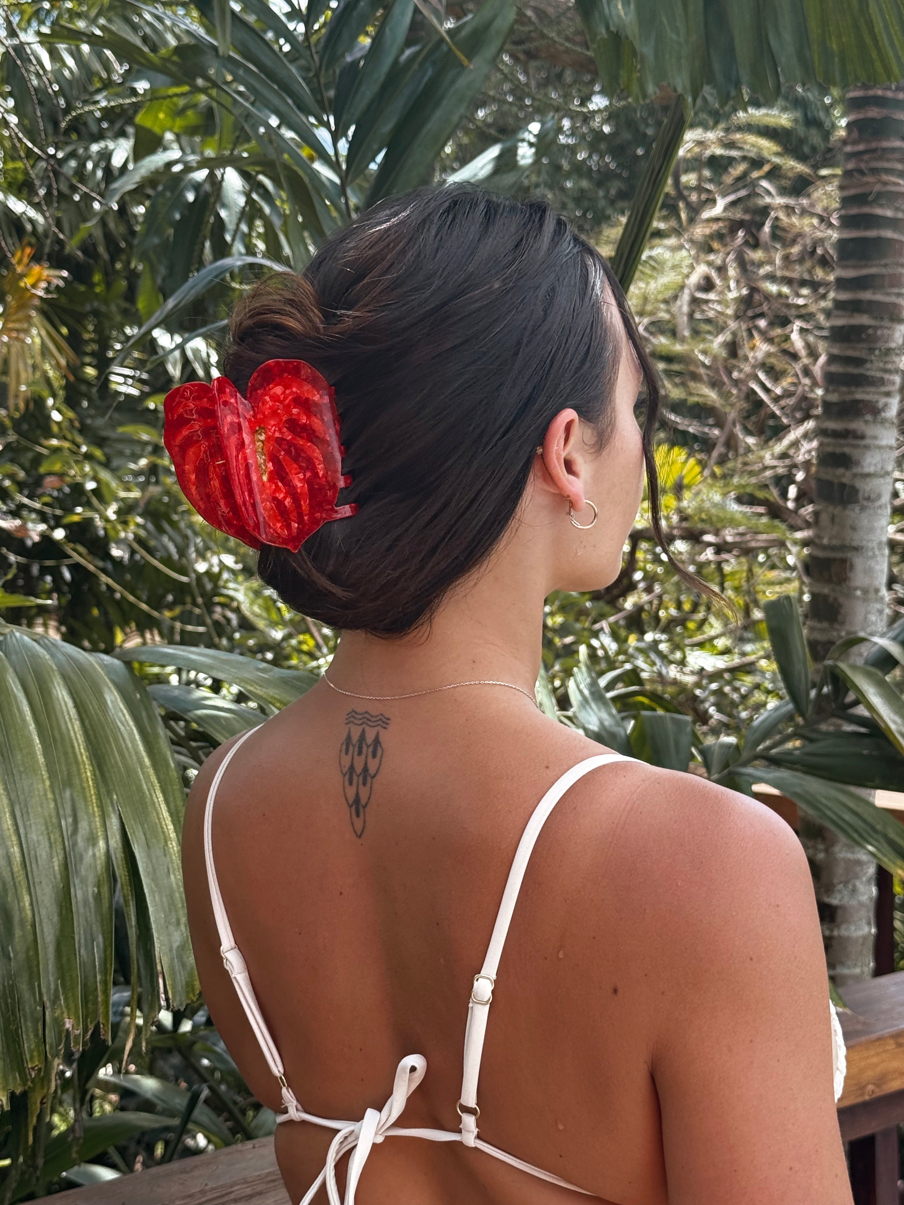 red anthurium hair claw