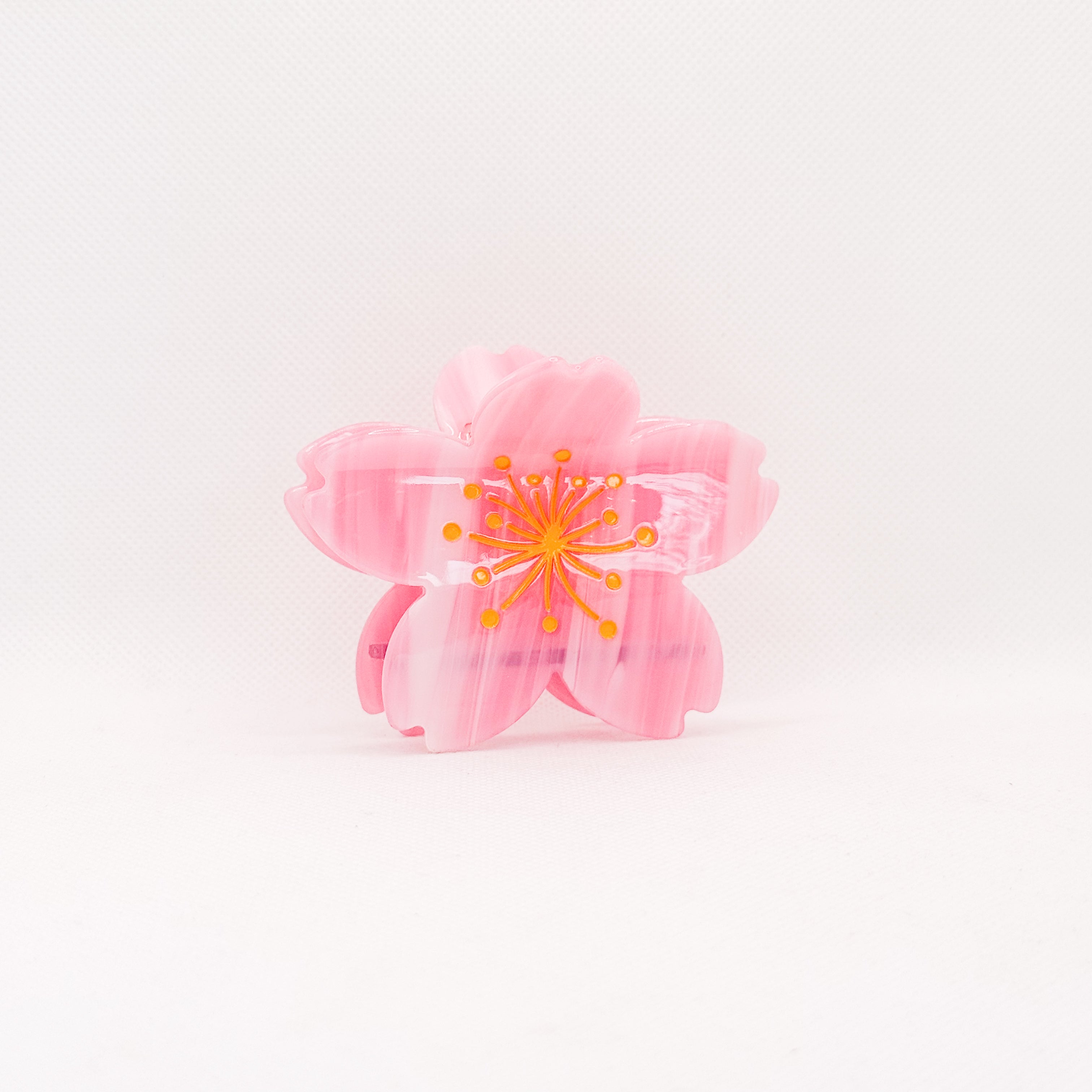 pink sakura hair claw