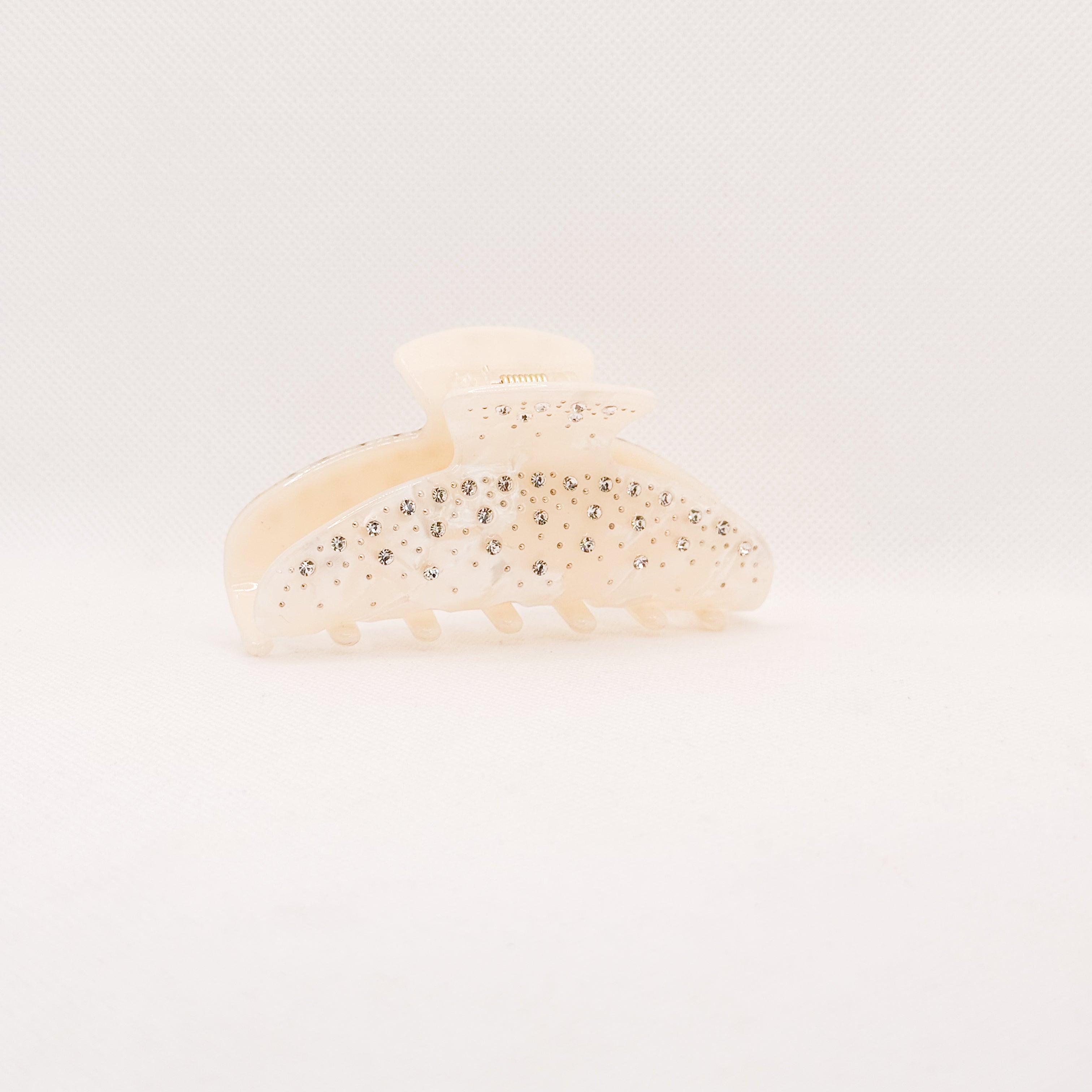 pearly white sparkle hair claw