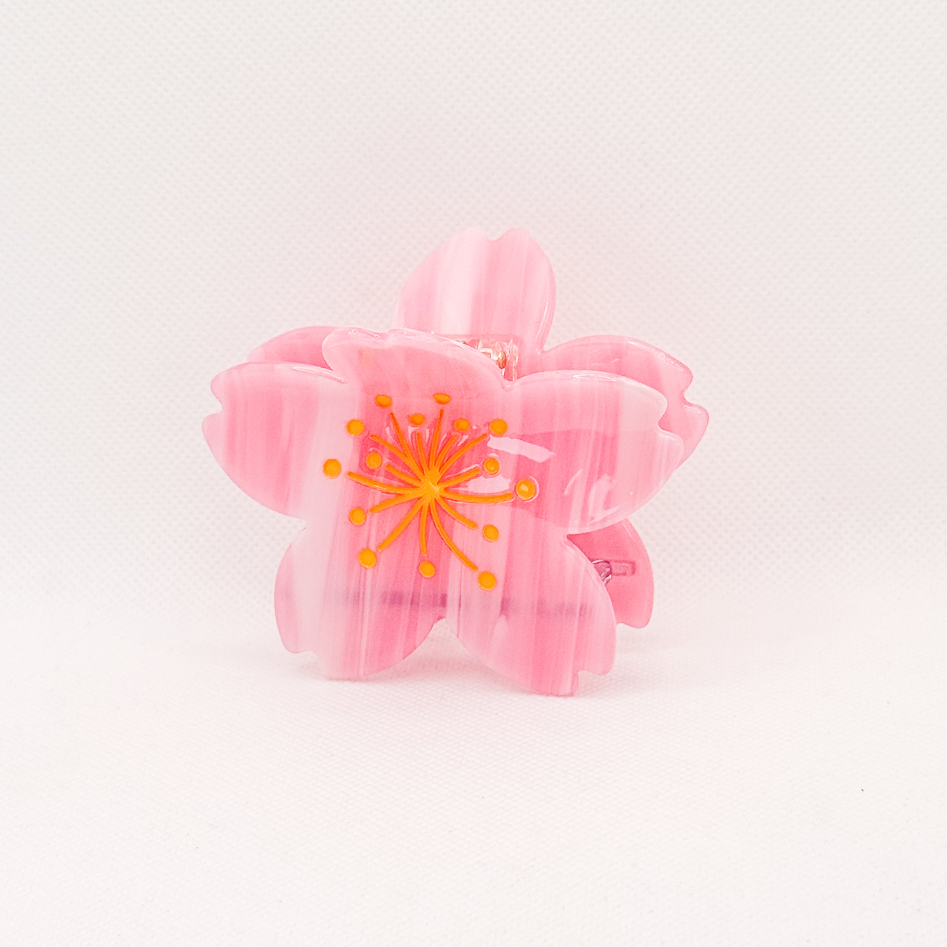 pink sakura hair claw