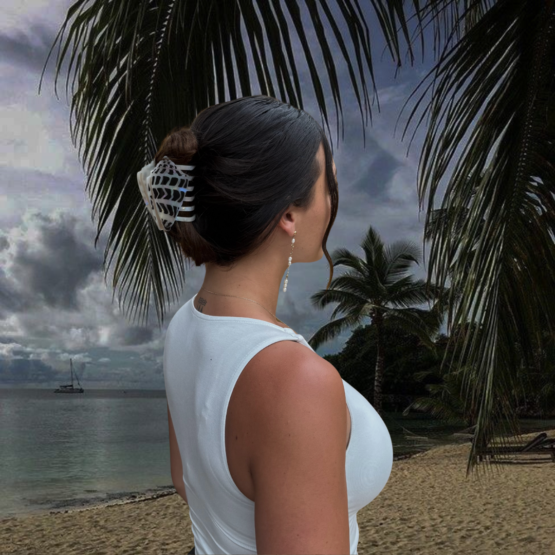 *new pre-order* hebrew cone shell hair claw