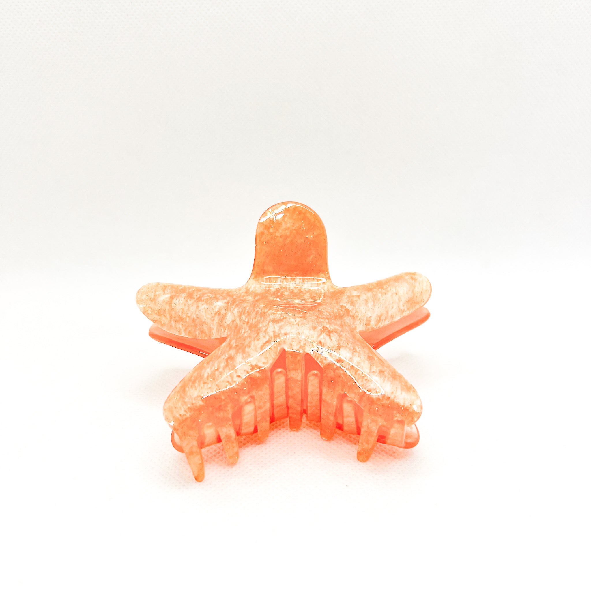 orange bubble starfish hair claw