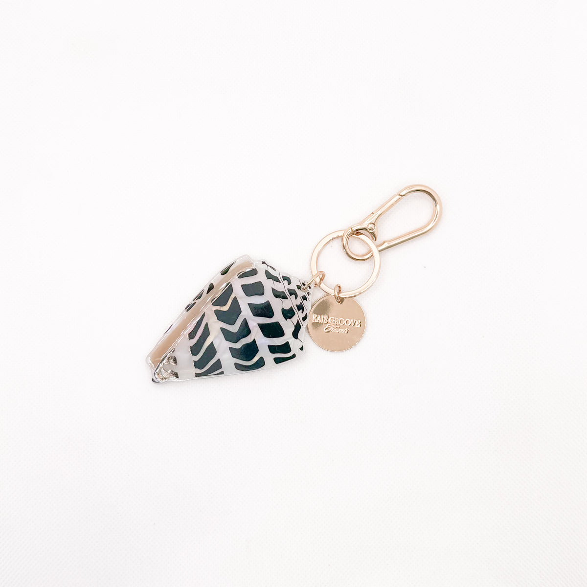 hebrew cone shell keychain