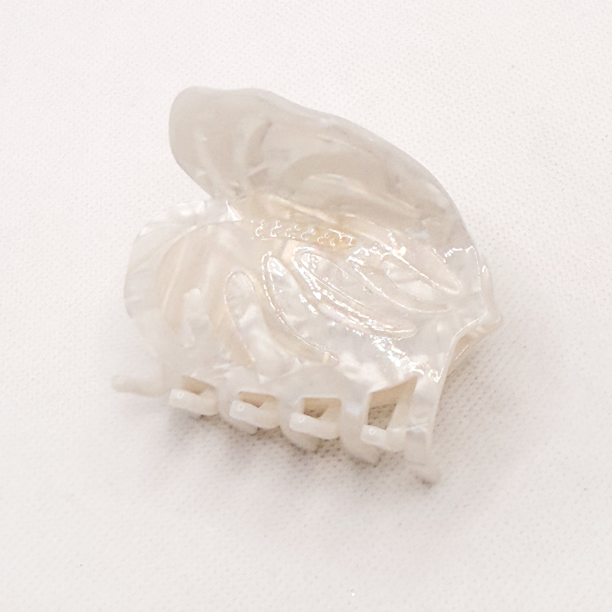 large white anthurium flower hair claw