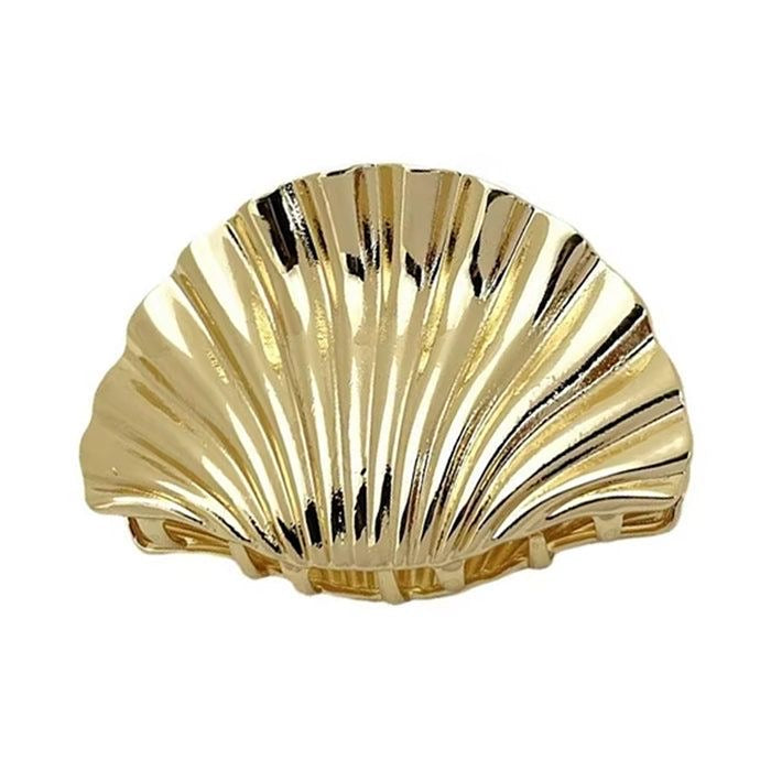 mini gold shell hair clip