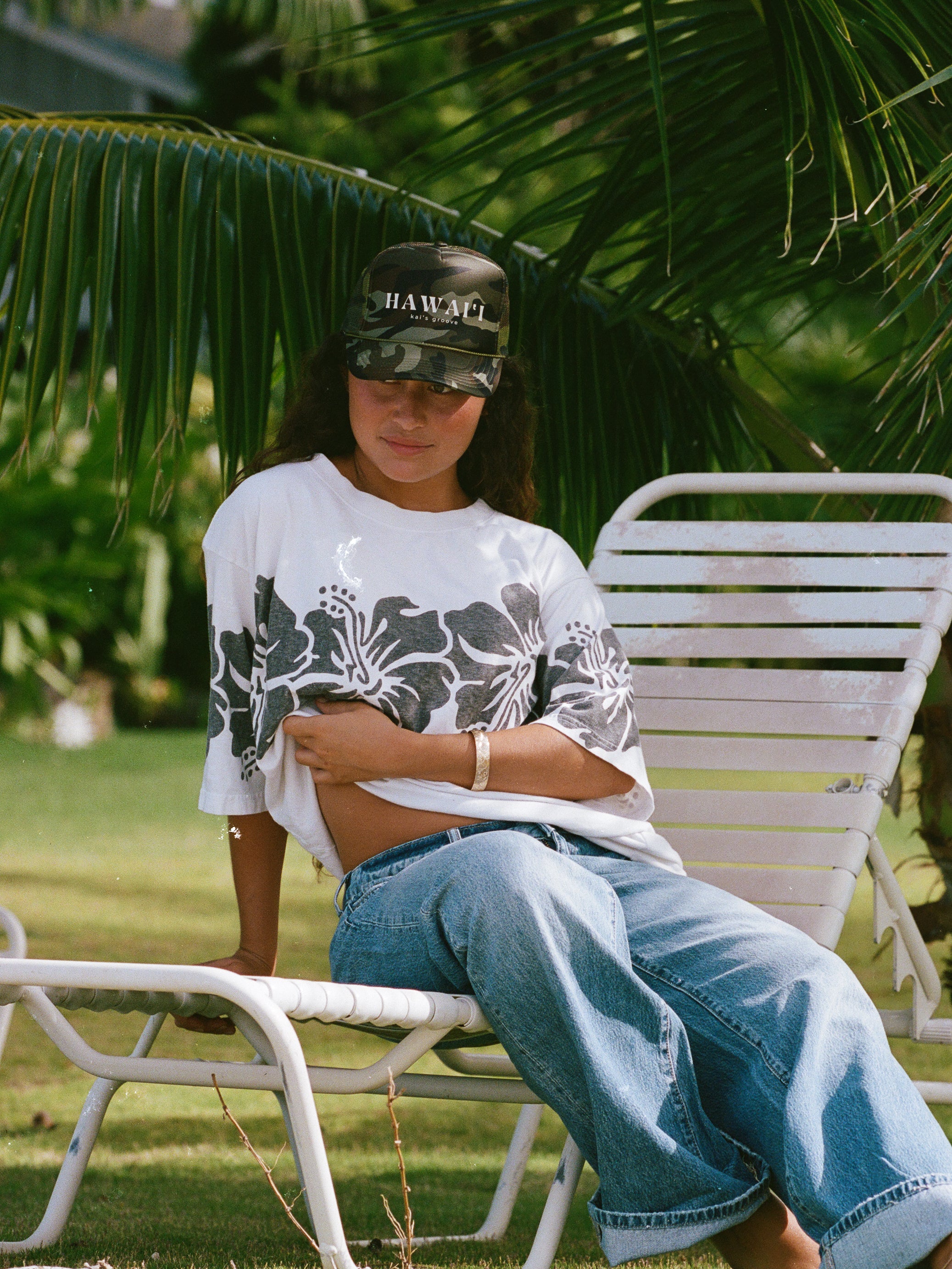 HAWAI’I full camo trucker hat