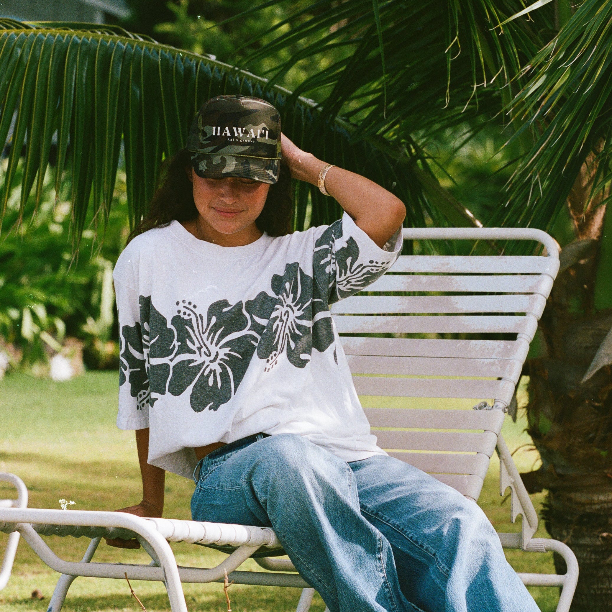 HAWAI’I full camo trucker hat
