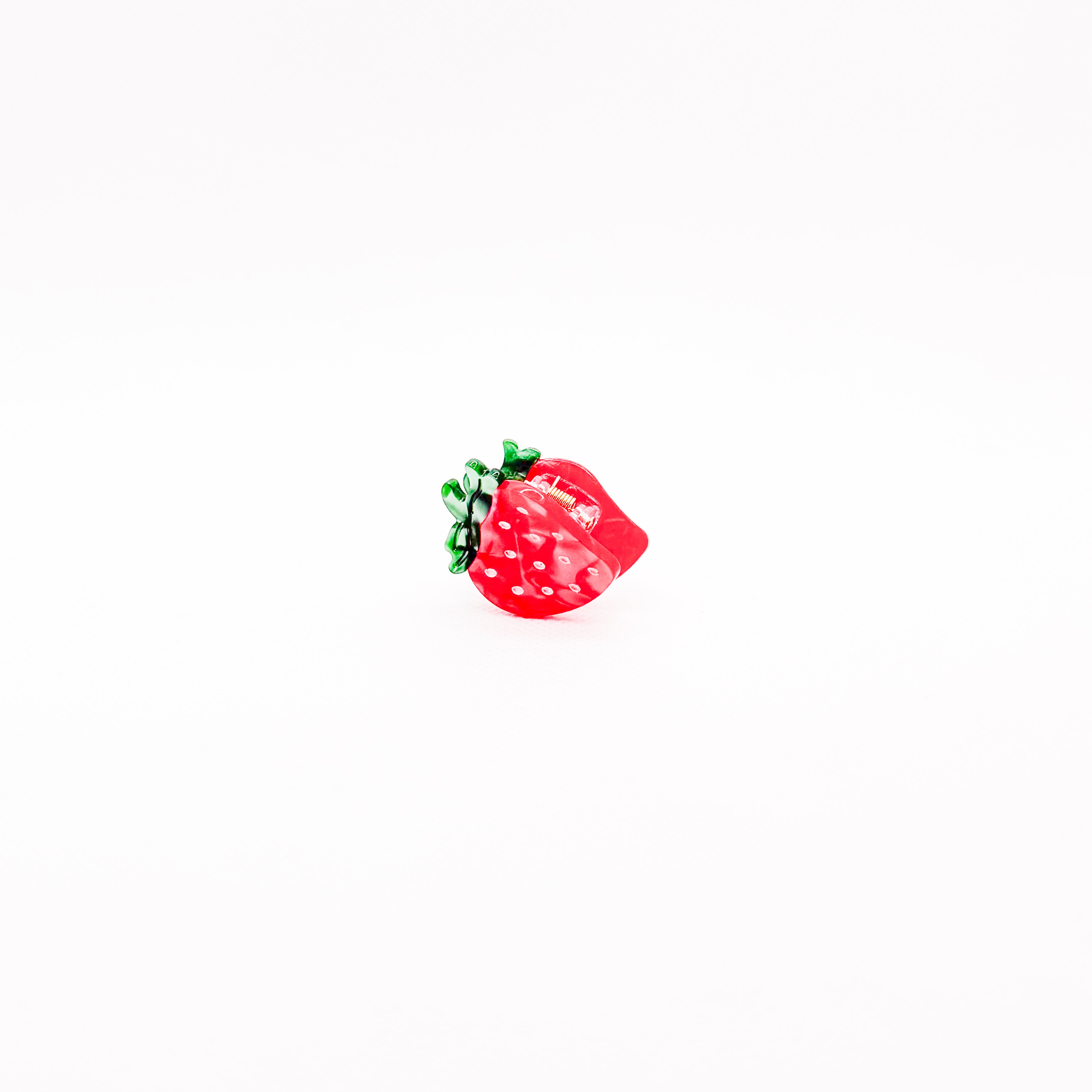 mini strawberry hair clip