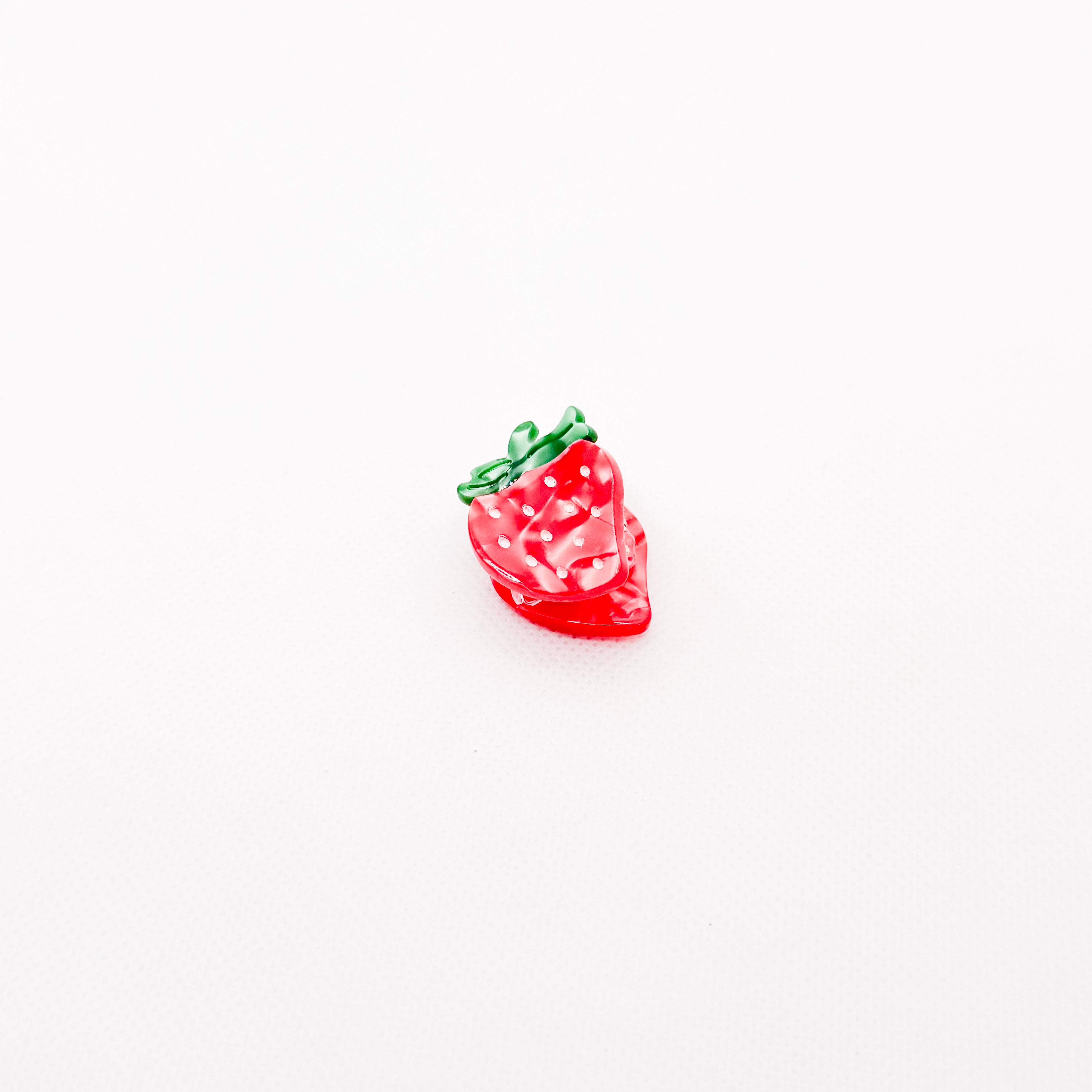 mini strawberry hair clip