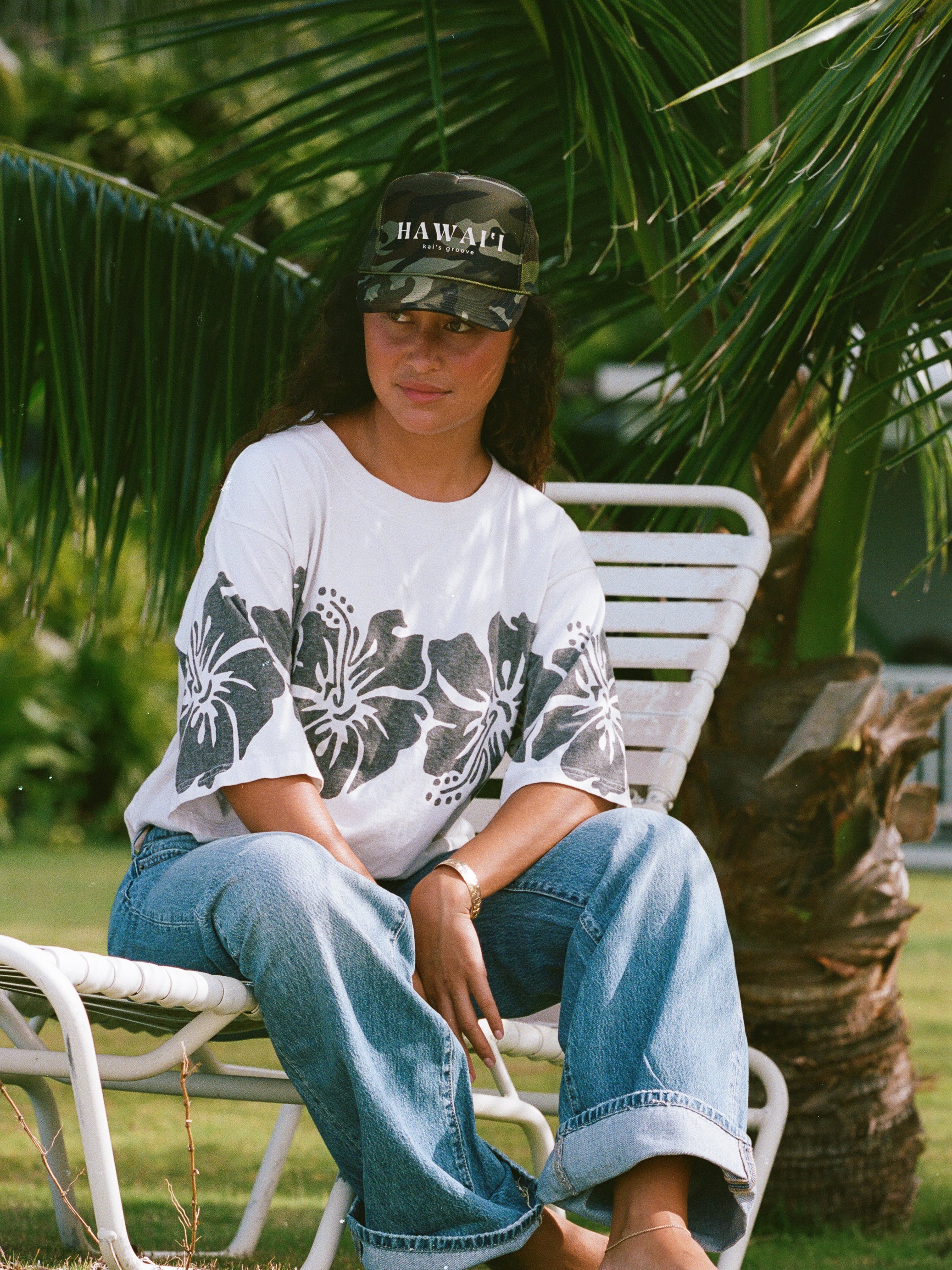 HAWAI’I full camo trucker hat
