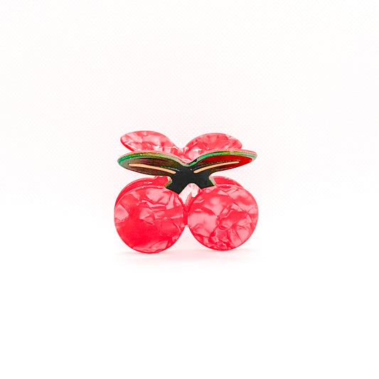 cherry hair clip