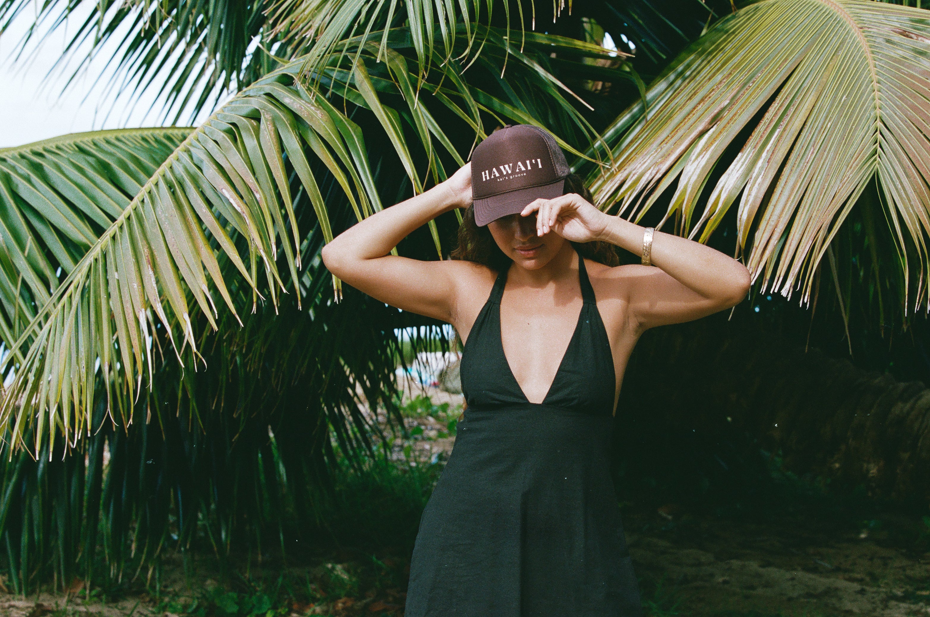 HAWAI’I brown trucker hat