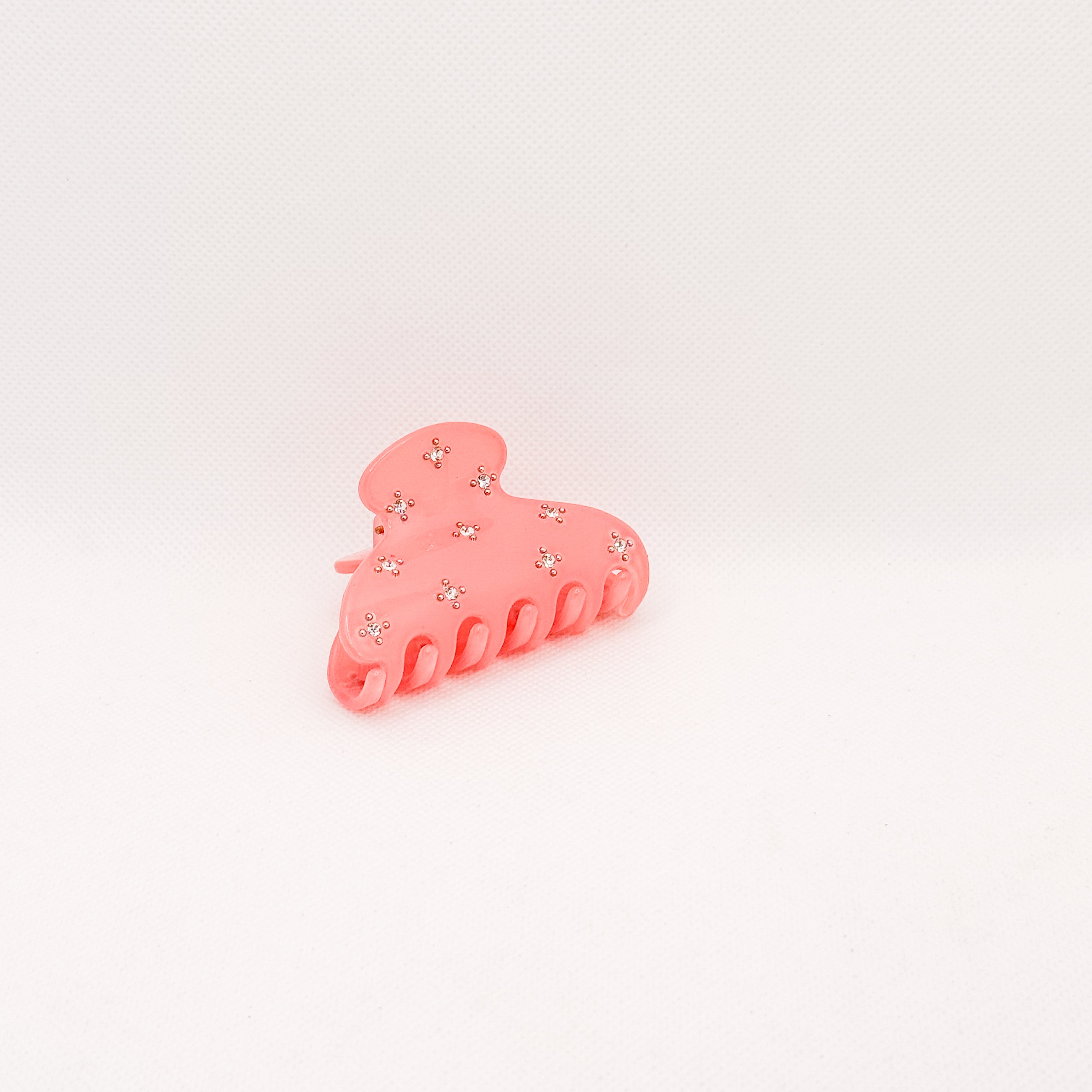 pink star light hair claw