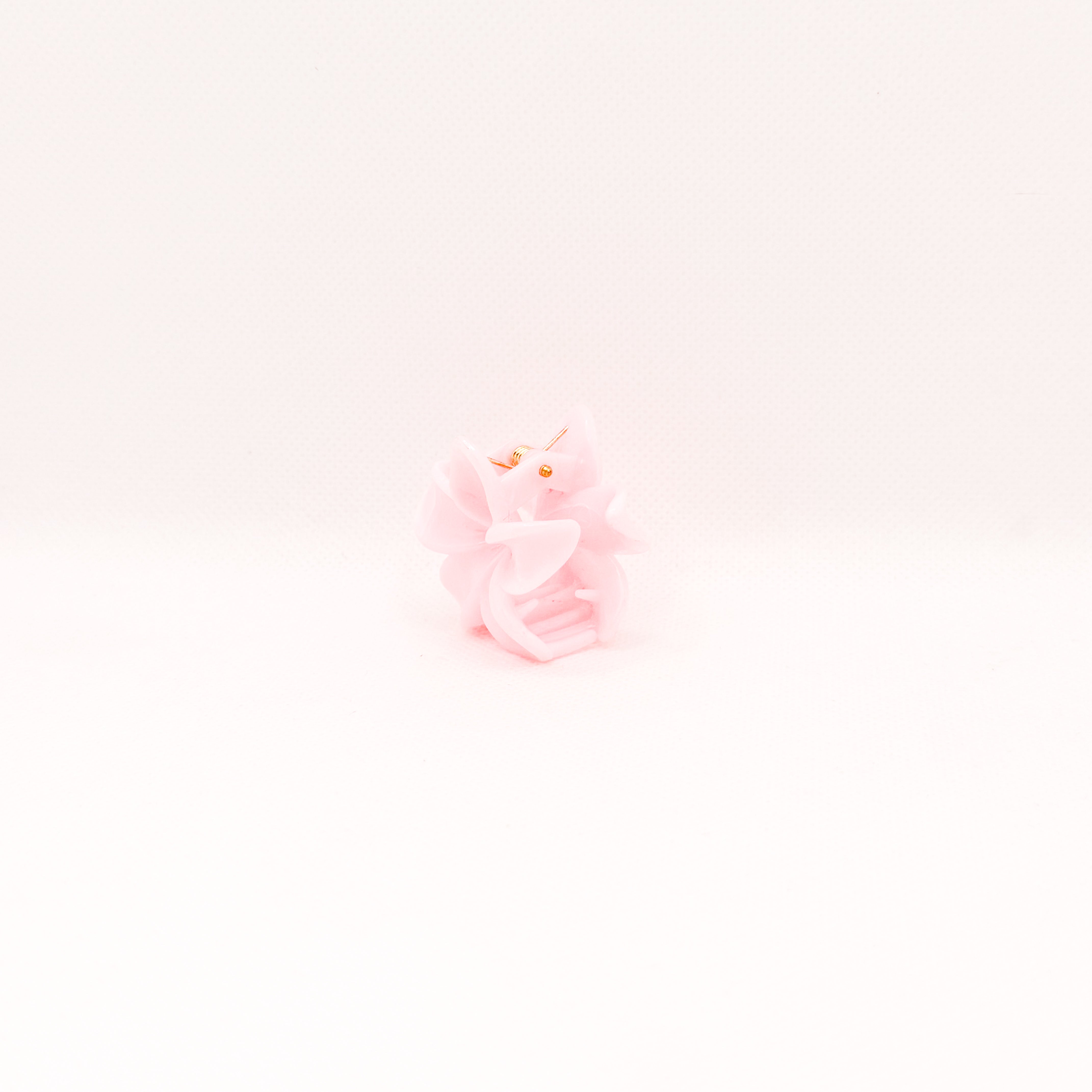 midi pink marble plumeria hair clip