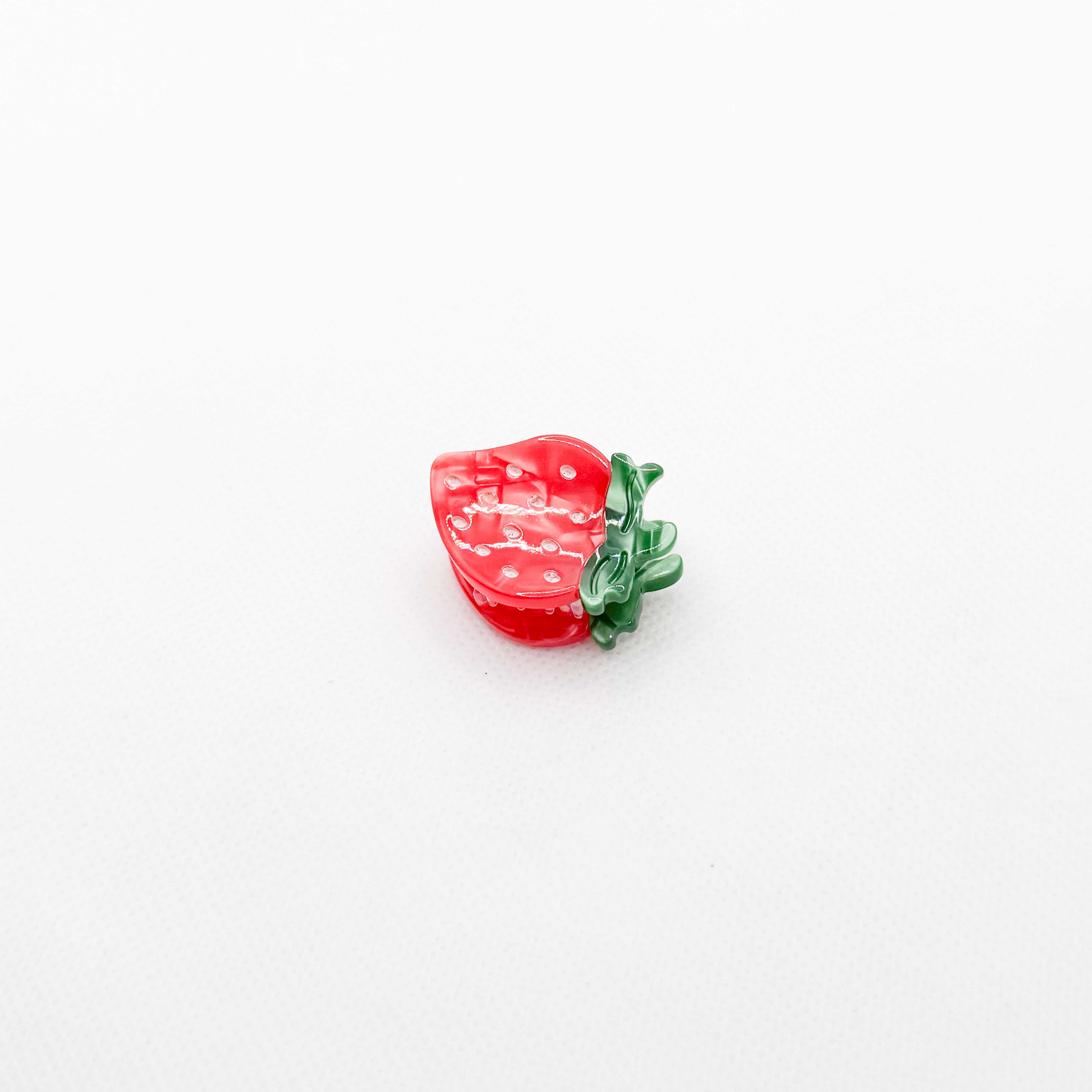 mini strawberry hair clip
