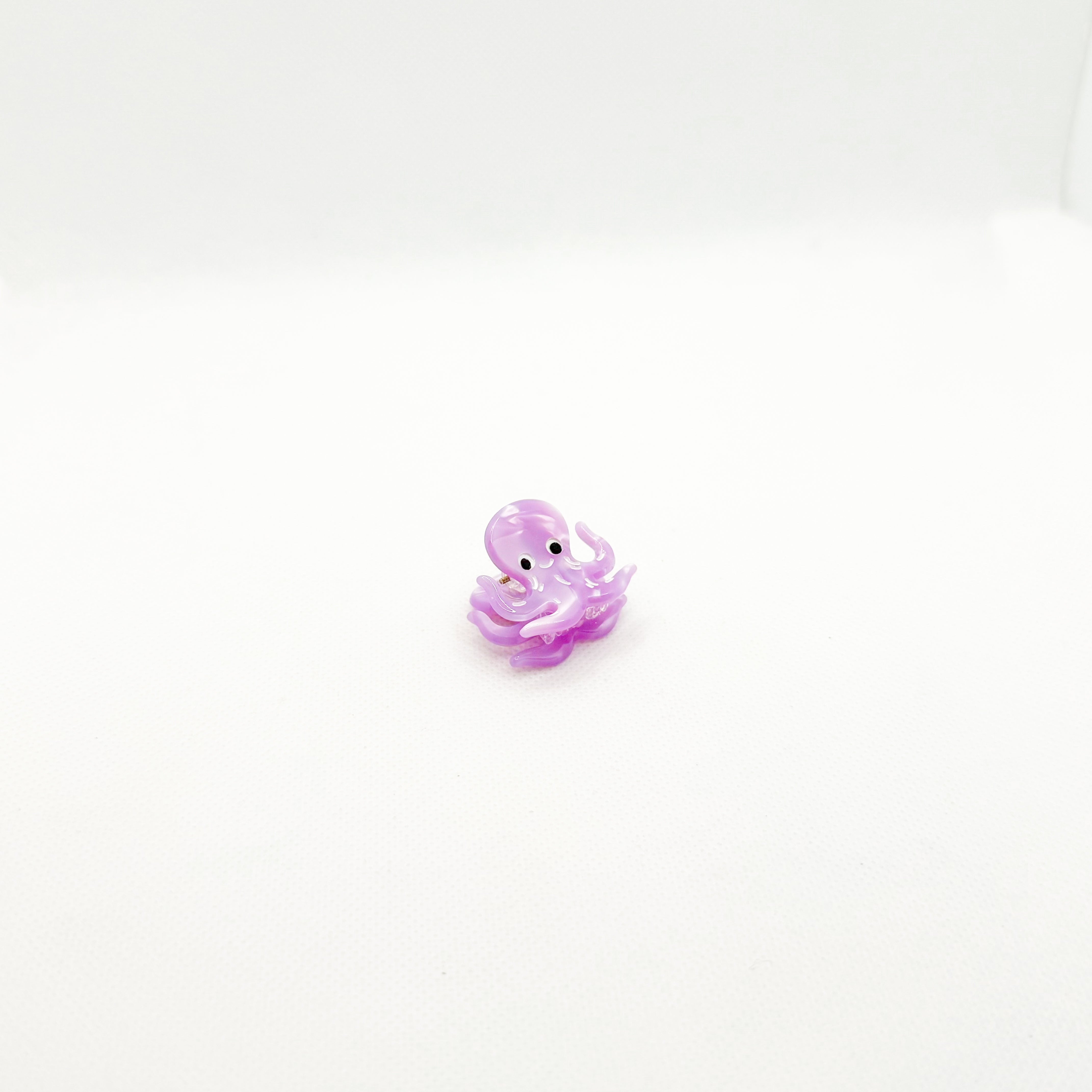 mini purple octopus hair clip