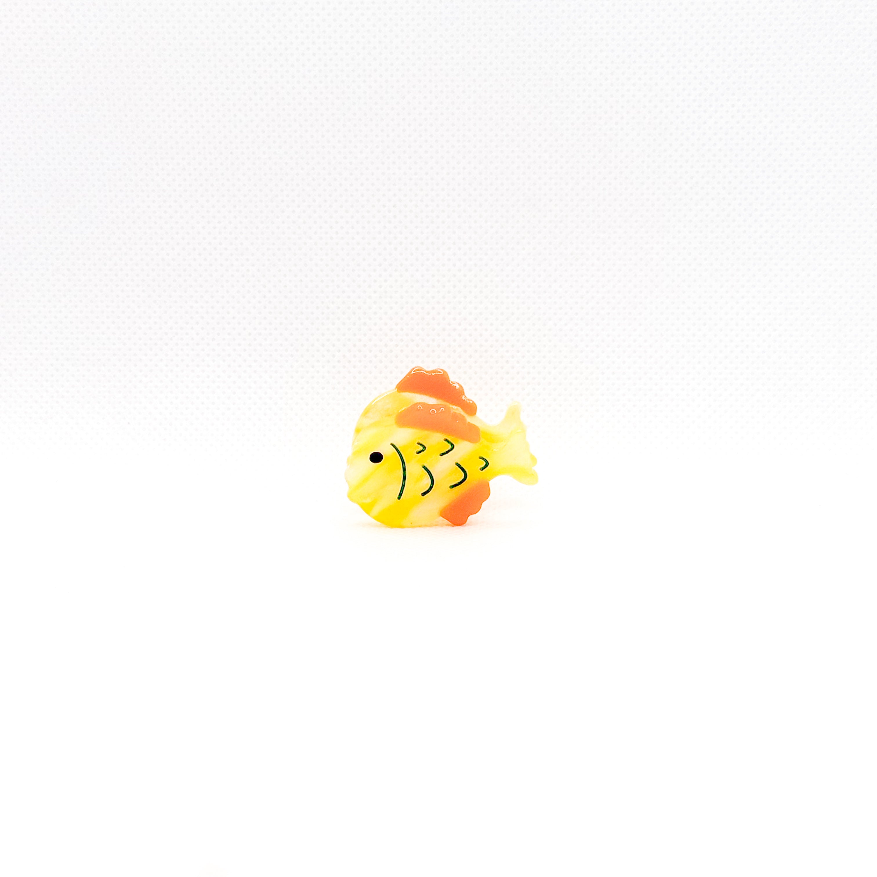 mini yellow fish hair clip