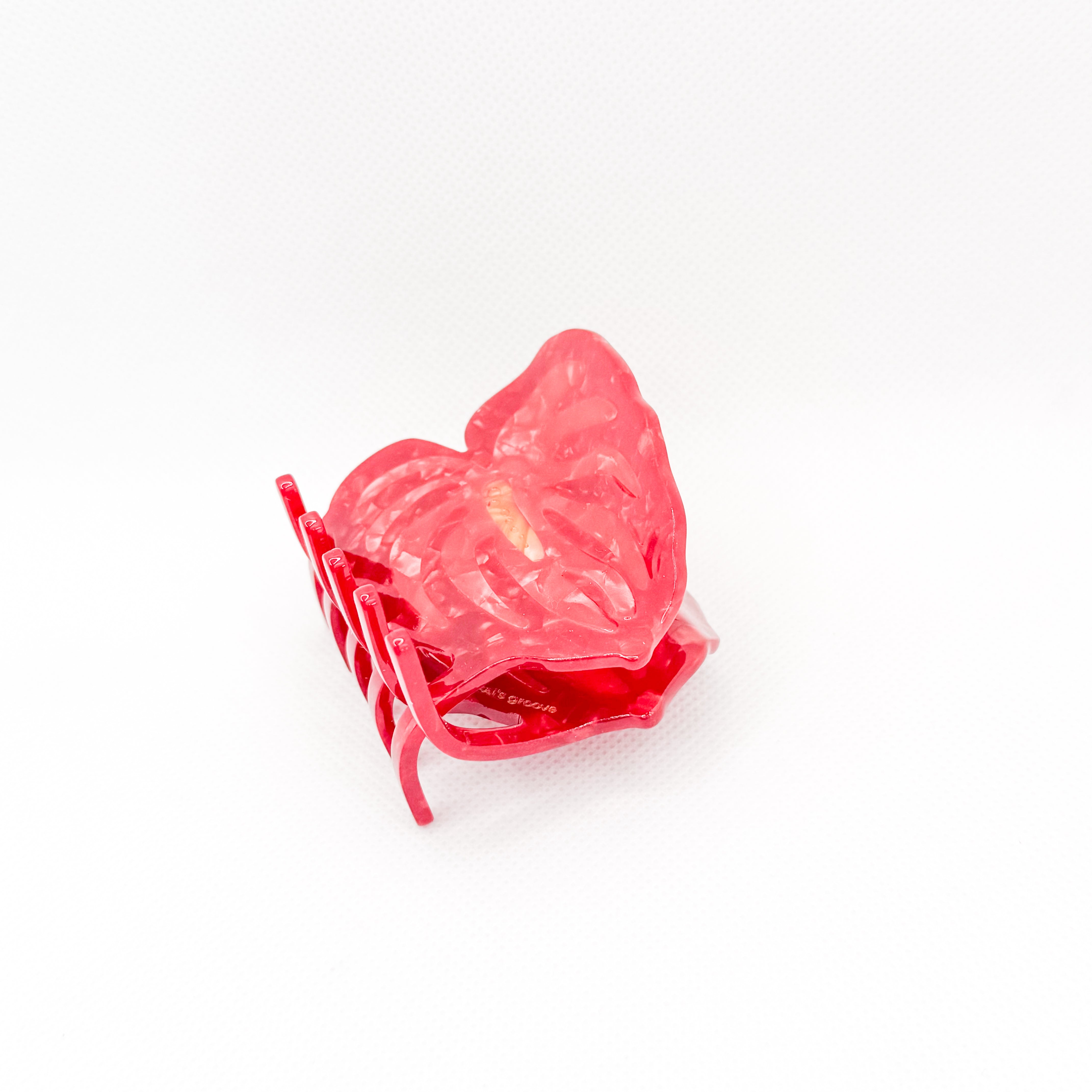 red anthurium small flower hair claw
