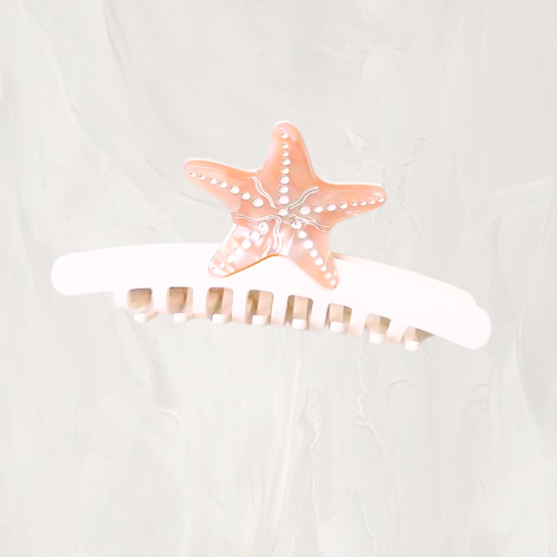 mermaid starfish hair clip