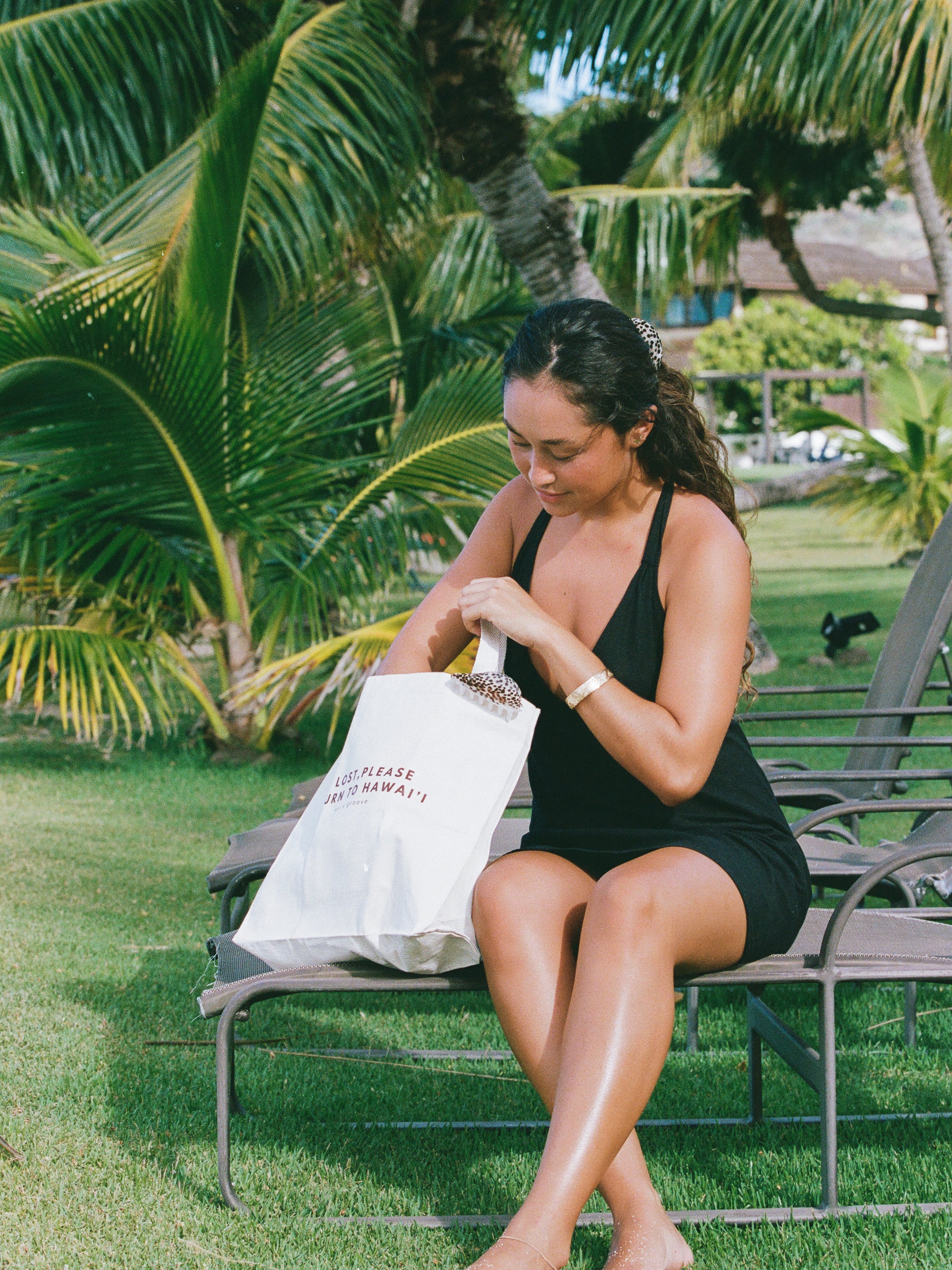 if lost, please return to hawaii - natural canvas tote bag