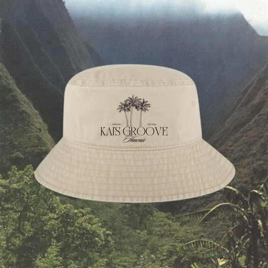 KAI’S GROOVE khaki bucket hat