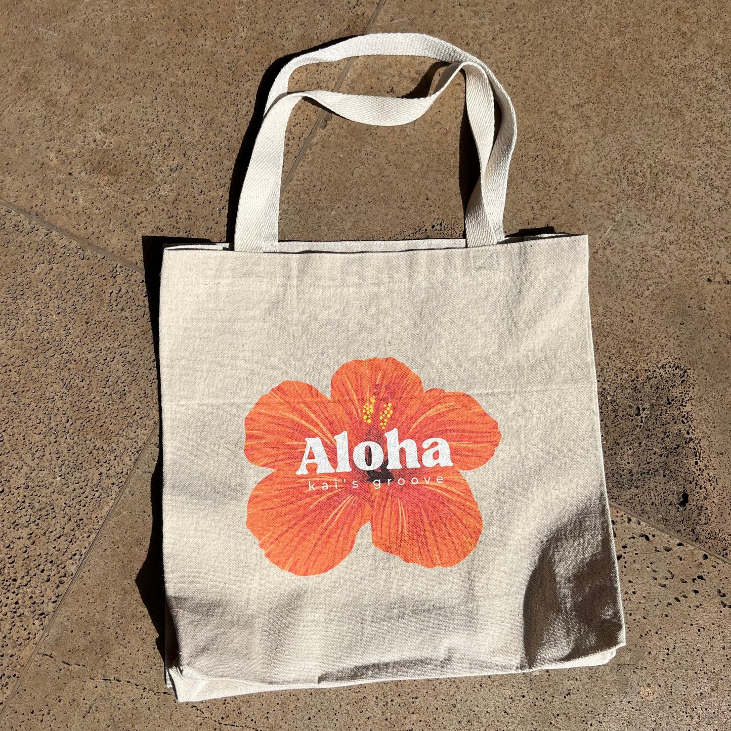 aloha hibiscus tote bag